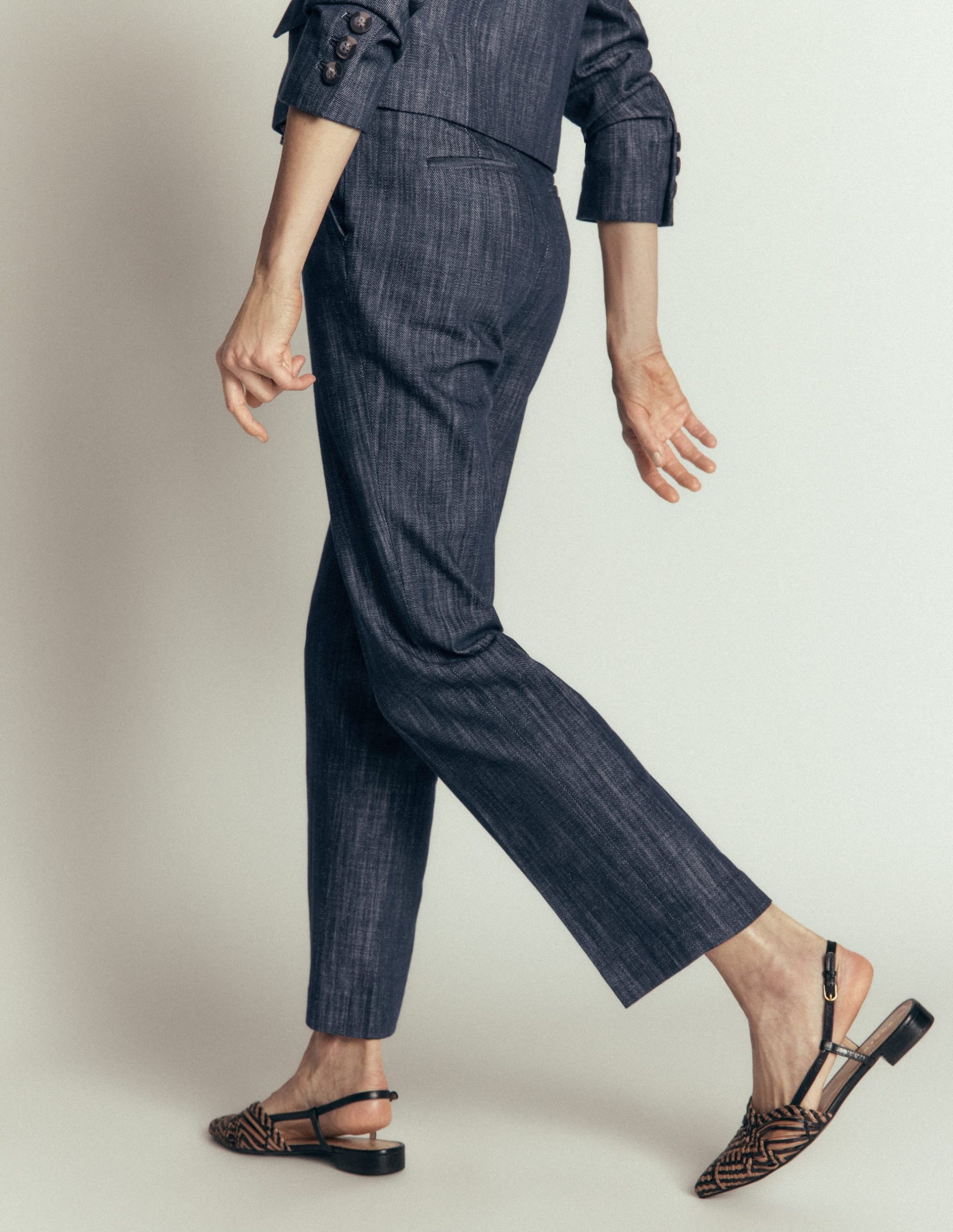Canonbury Twill 7/8 Pants-Indigo - Image 3