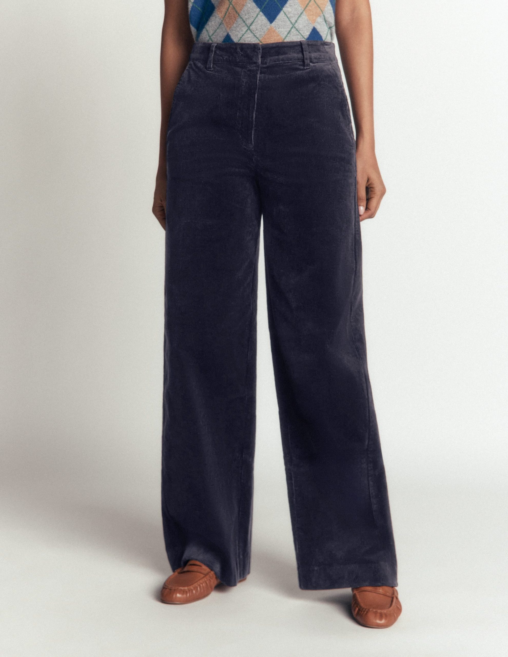 Belgravia Cord Pants-Navy - Image 4