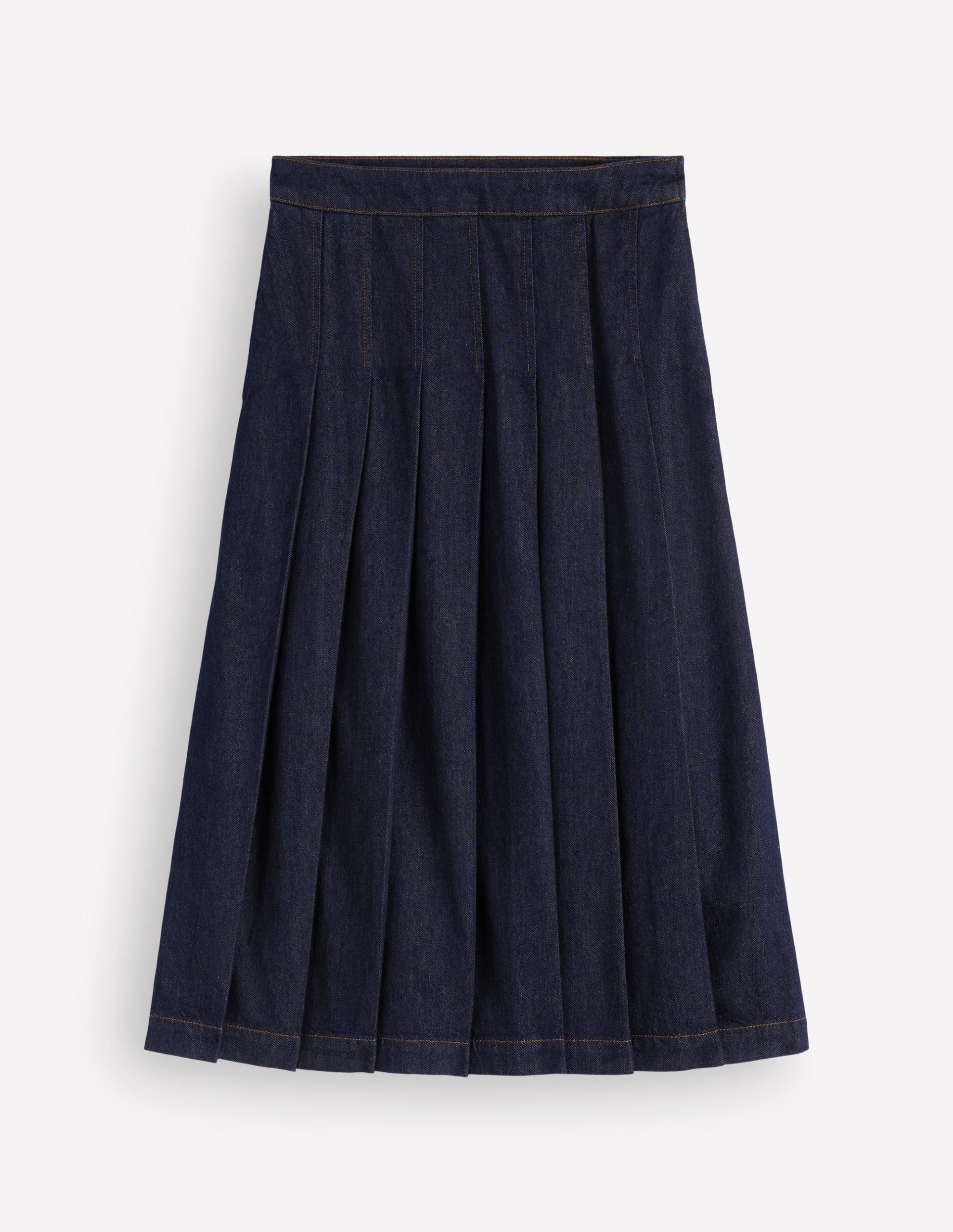 Aya Denim Midi Skirt-Indigo - Image 5