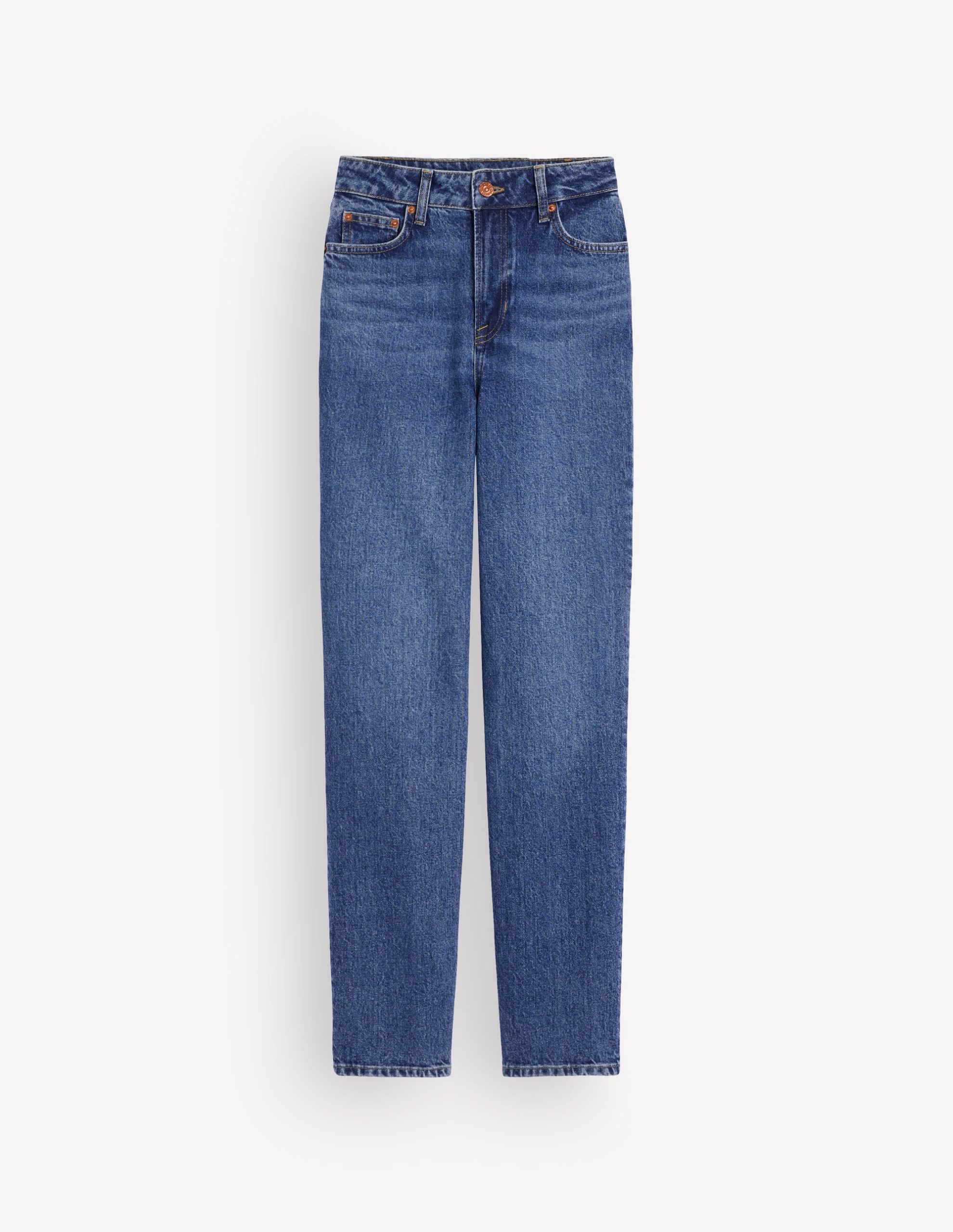 High Rise Straight Jeans-Mid Vintage - Image 7
