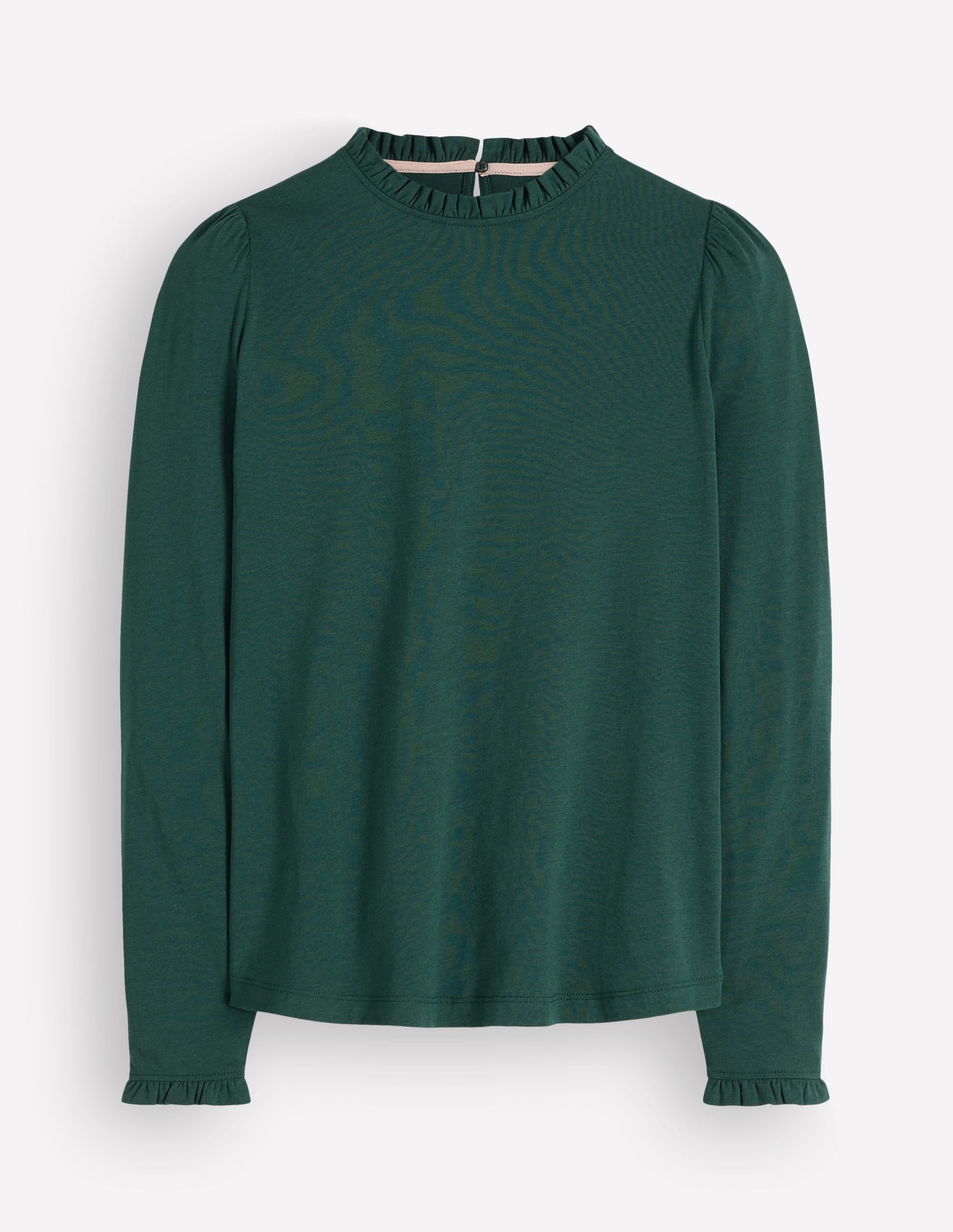 Supersoft Frill Detail Top-Midnight Teal - Image 5