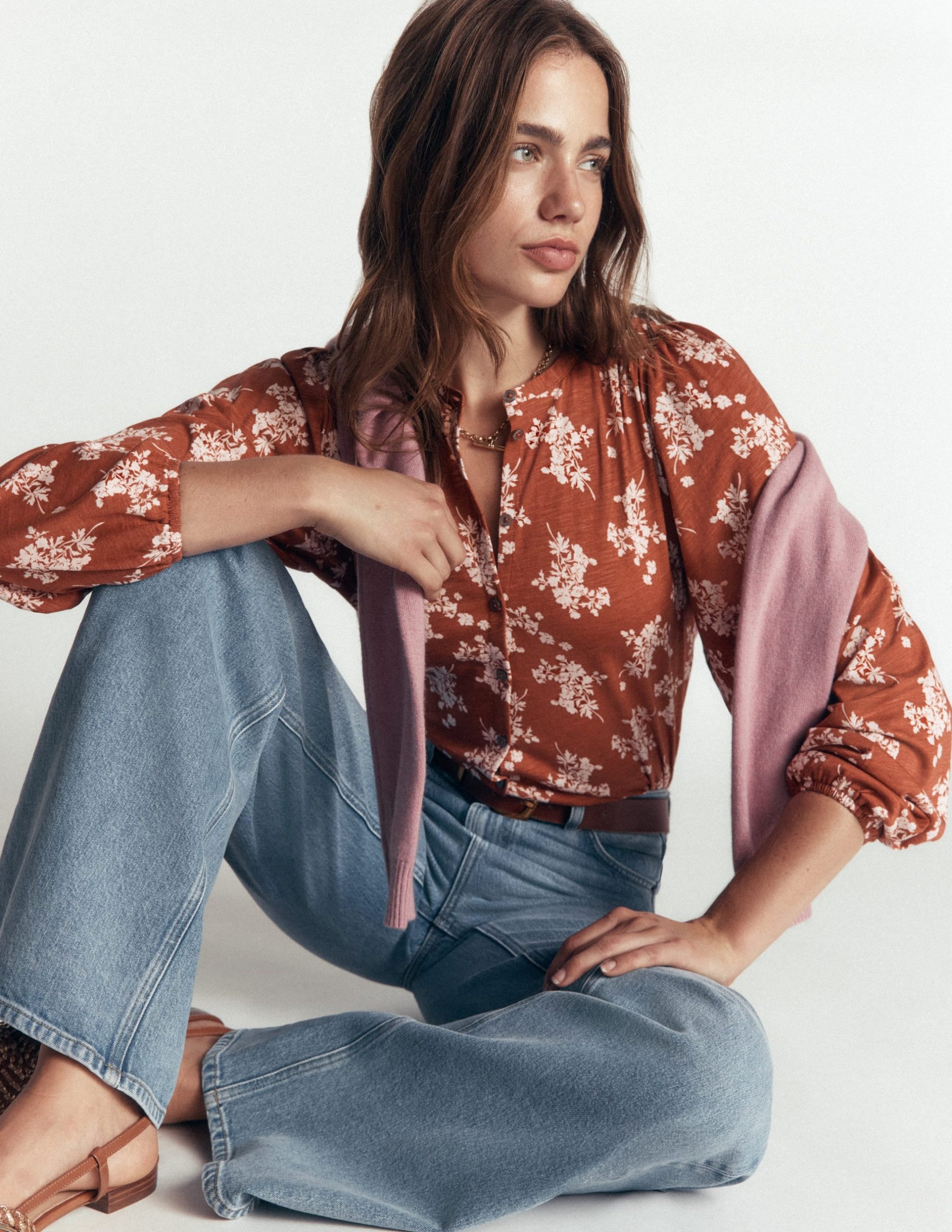 Ara Jersey Shirt-Arabian Spice. Flecked Bunch - Image 2