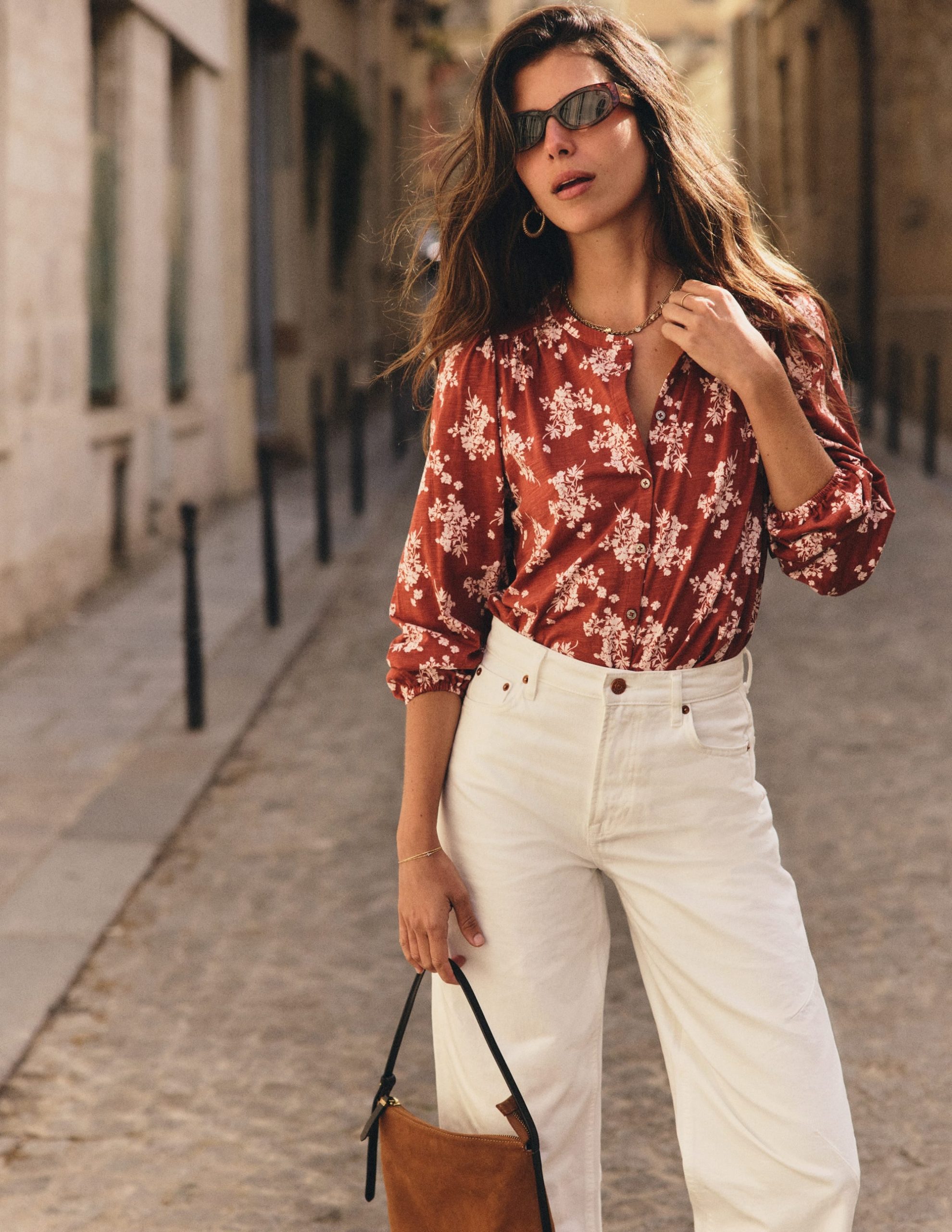 Ara Jersey Shirt-Arabian Spice. Flecked Bunch