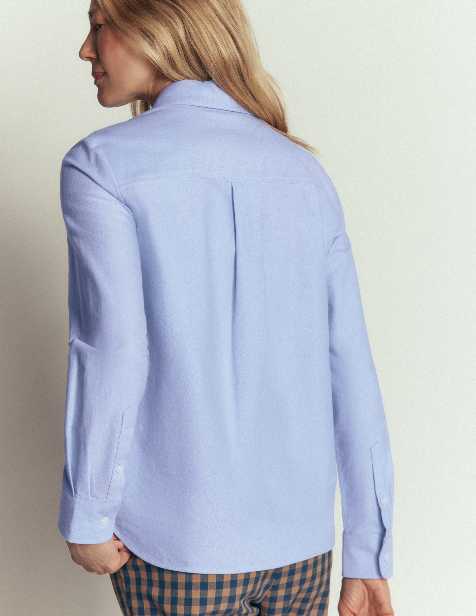 The New Sienna Cotton Shirt-Blue Oxford - Image 2