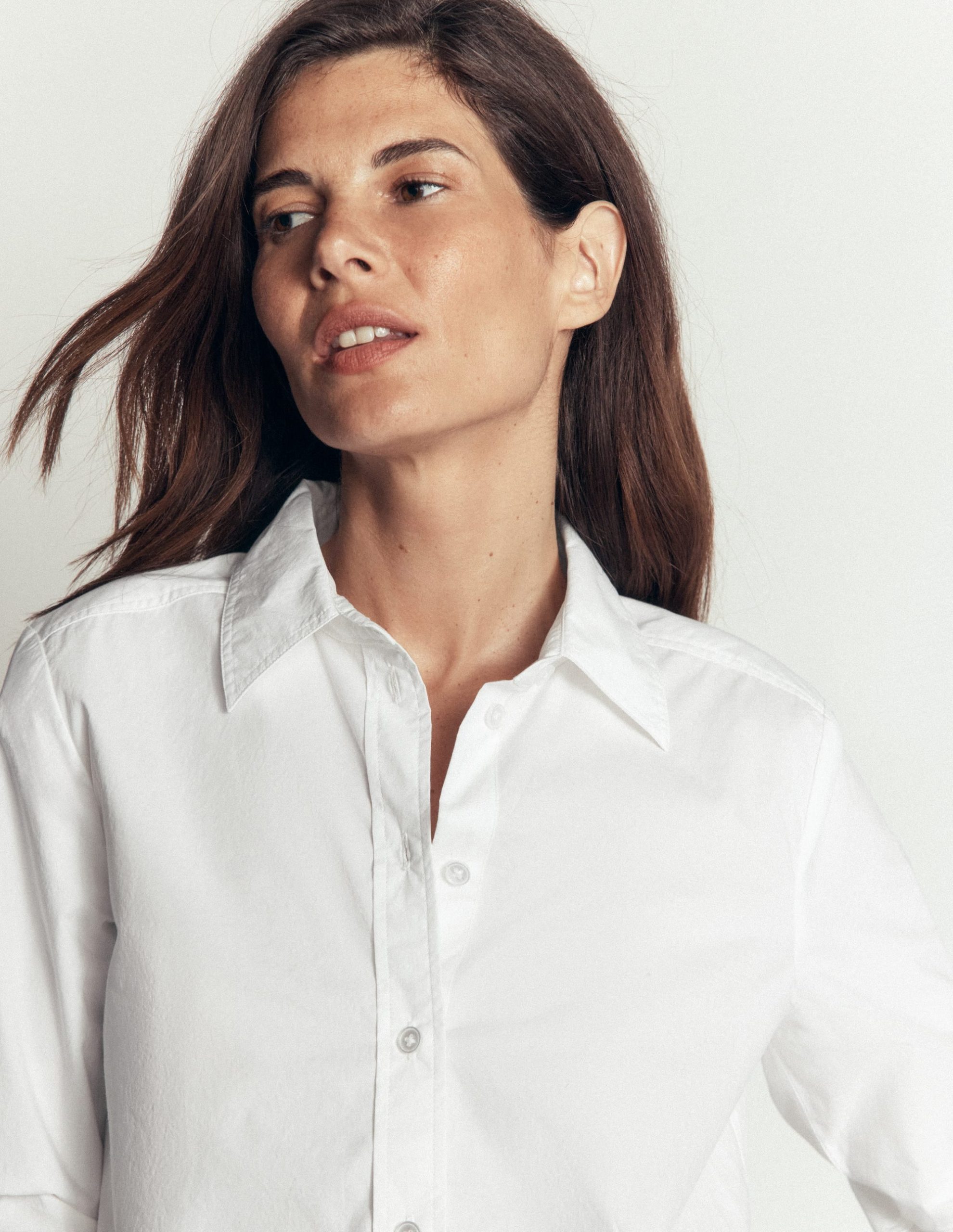 The New Sienna Cotton Shirt-White - Image 2