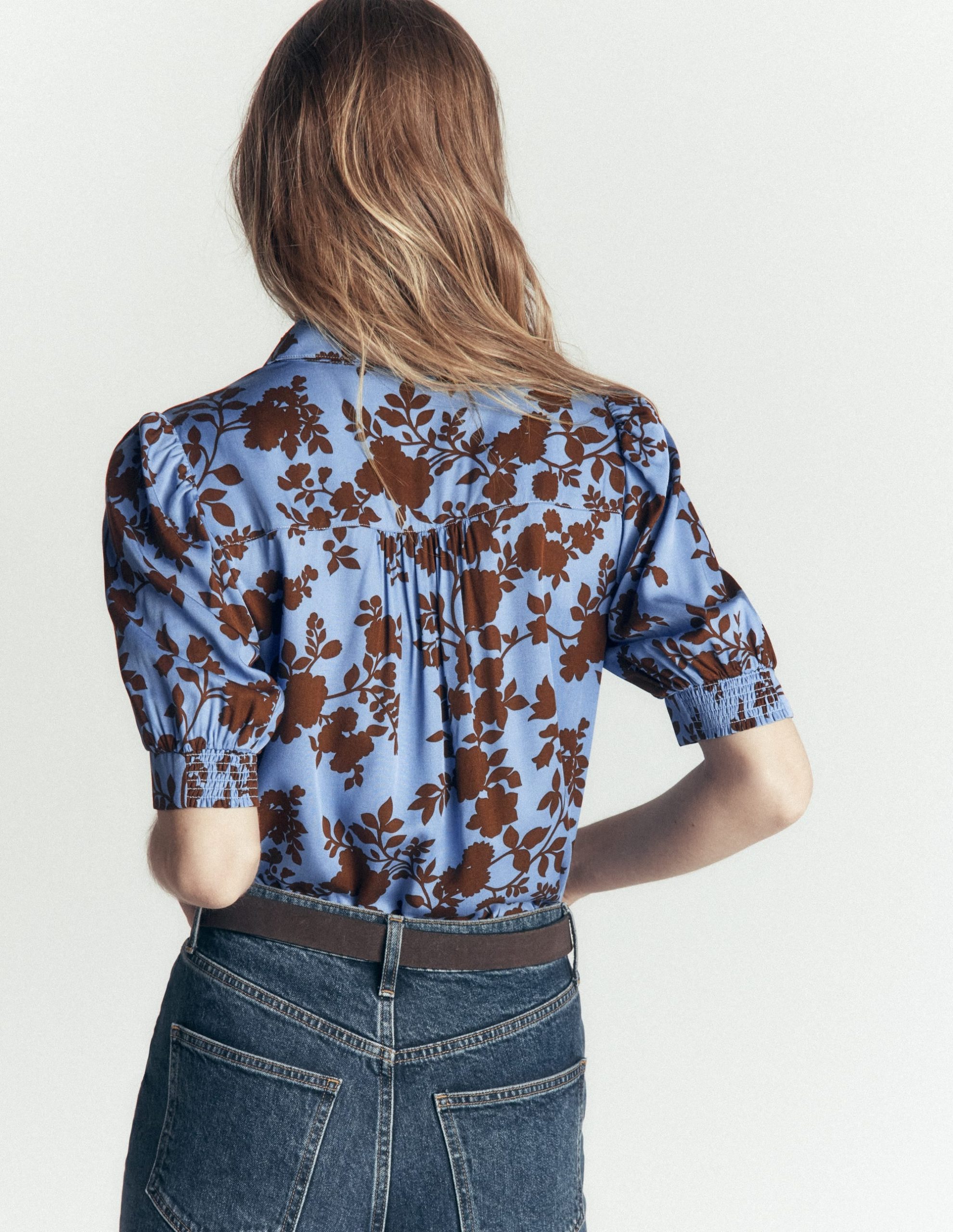 Penelope Viscose Top-Forget Me Not. Bouquet Breeze - Image 2