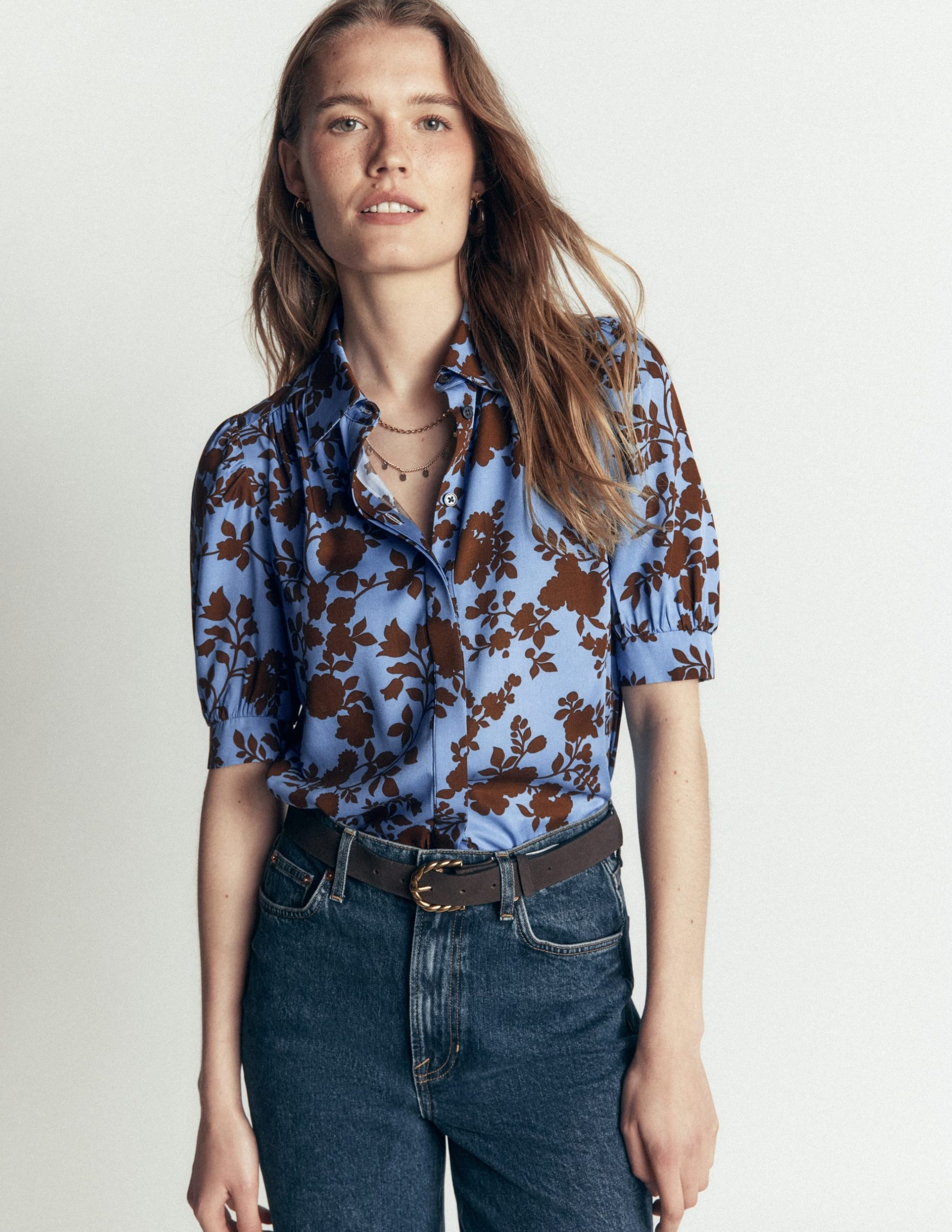 Penelope Viscose Top-Forget Me Not. Bouquet Breeze - Image 3