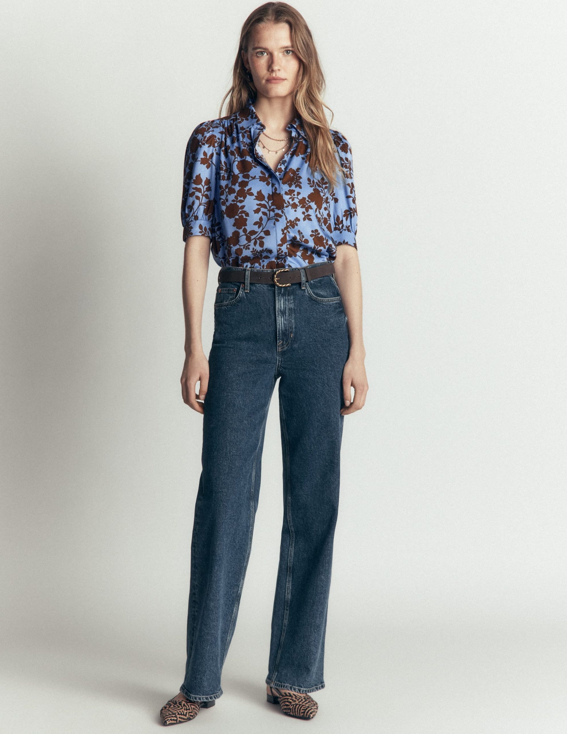 Penelope Viscose Top-Forget Me Not. Bouquet Breeze - Image 4
