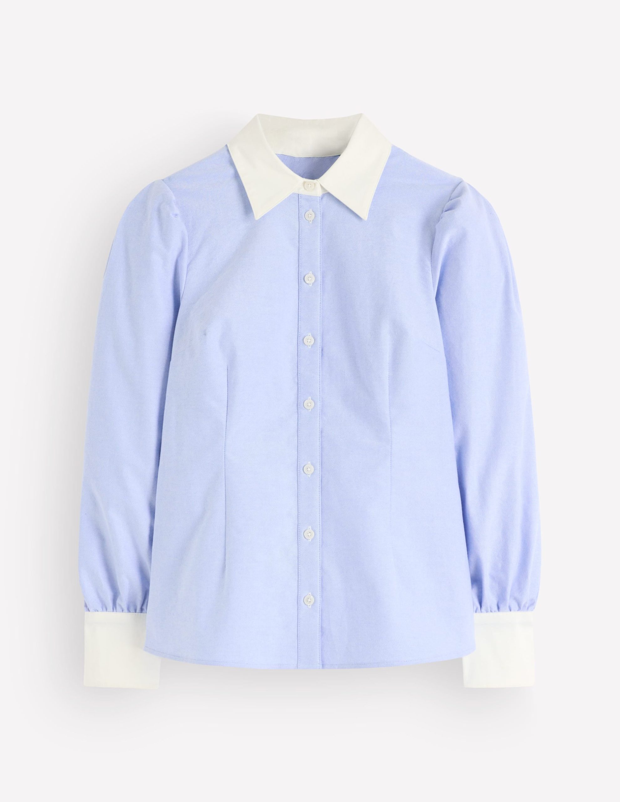 Volume Sleeve Shirt-Blue Oxford - Image 5
