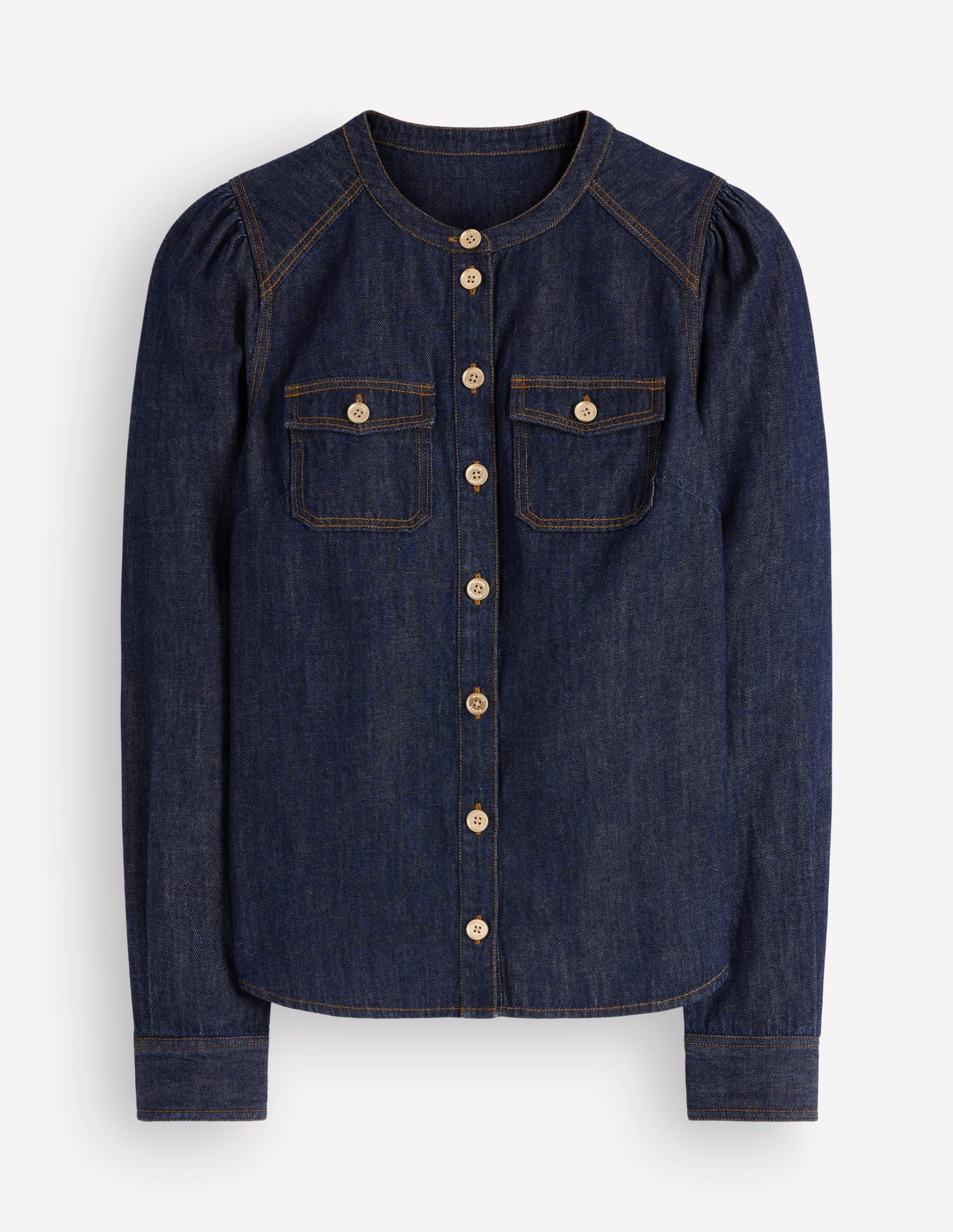 Thea Denim Shirt-Dark Indigo - Image 5