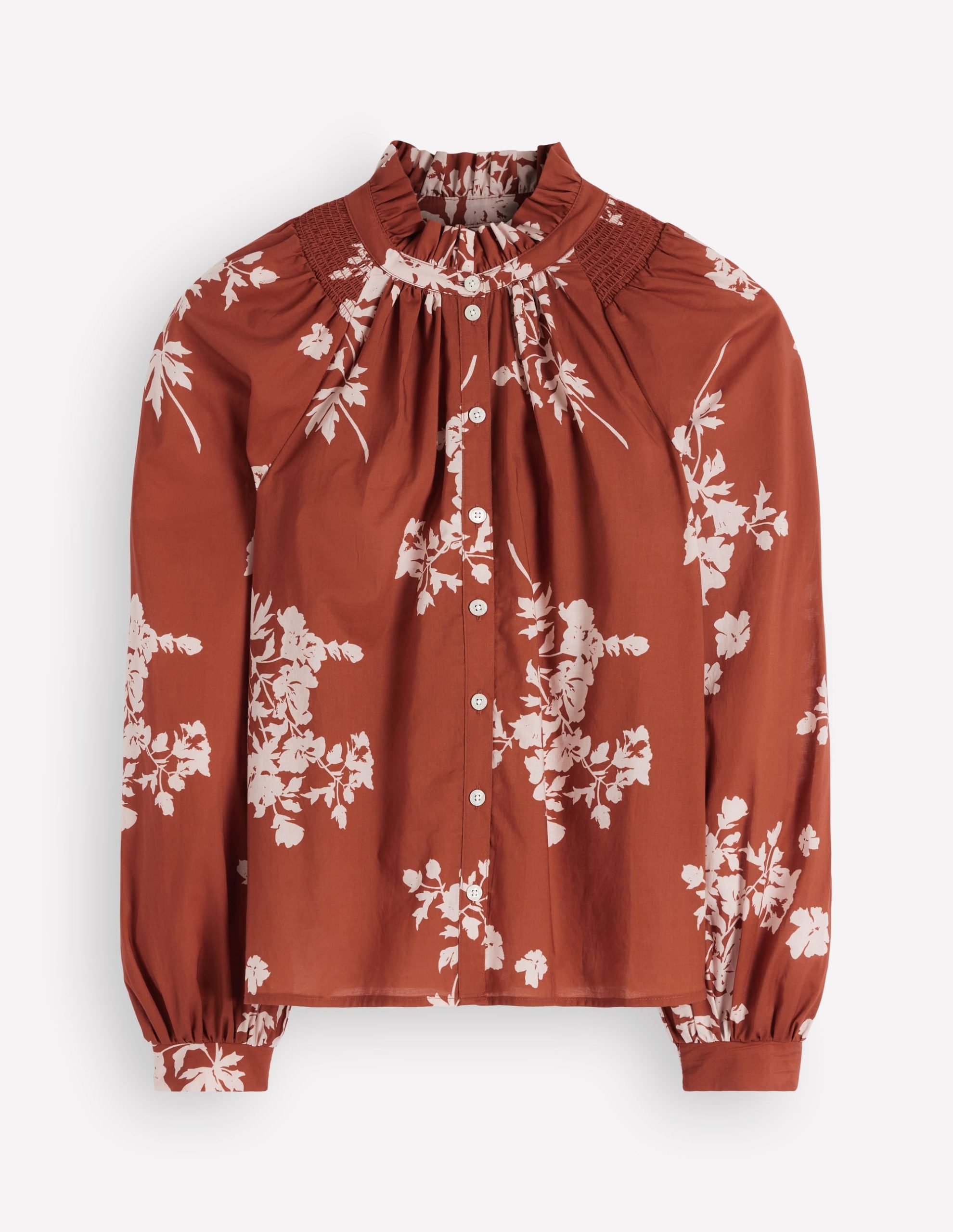 Erica Cotton Frill Top-Arabian Spice. Flecked Bunch - Image 6