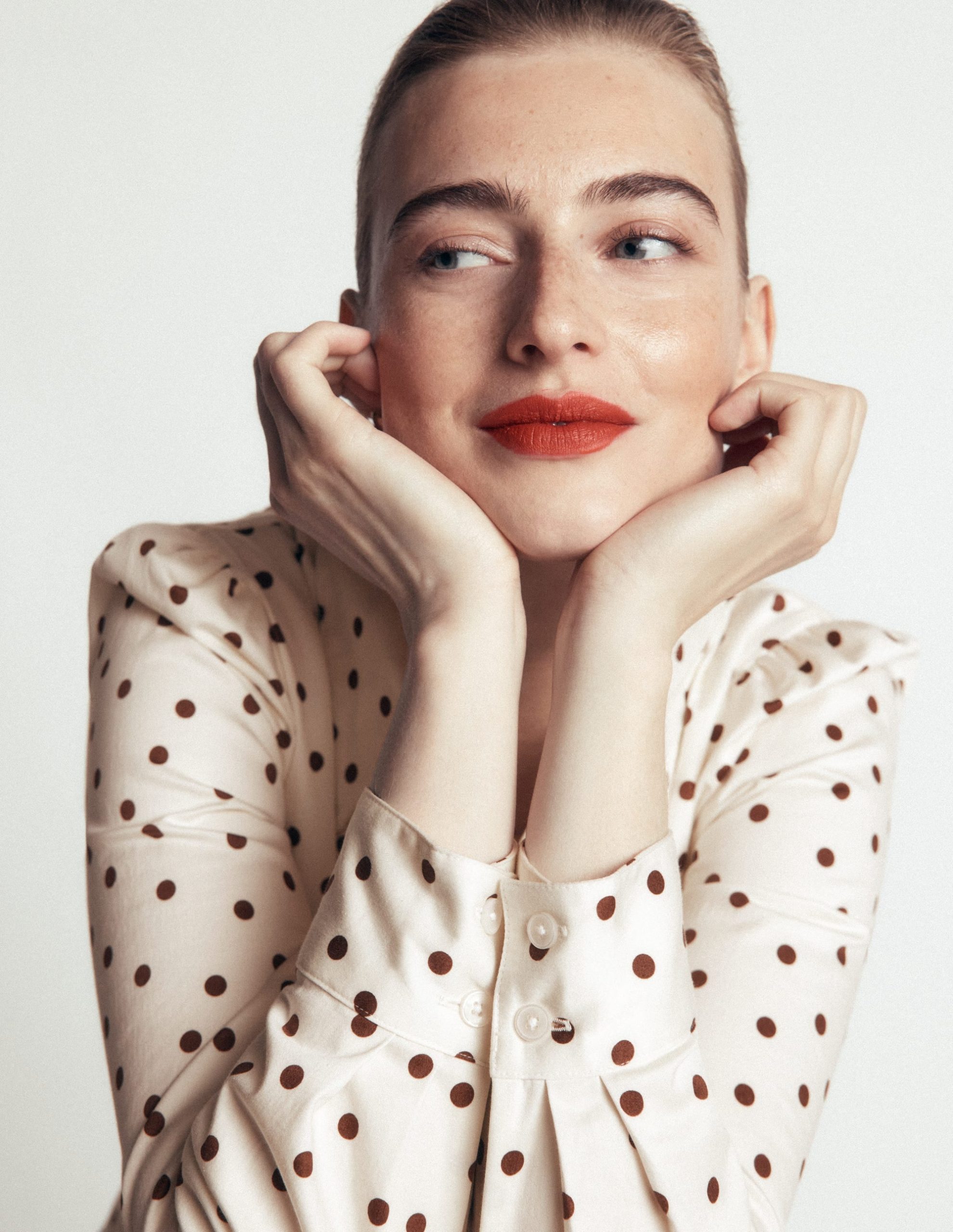 Julia Darted Cotton Shirt-Ivory. Boden Spot - Image 2