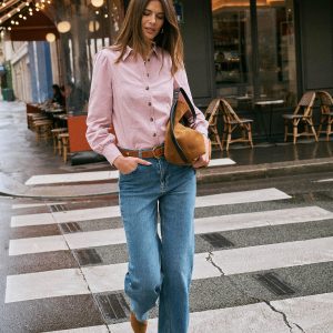 Sky Cord Shirt-Pink Violet