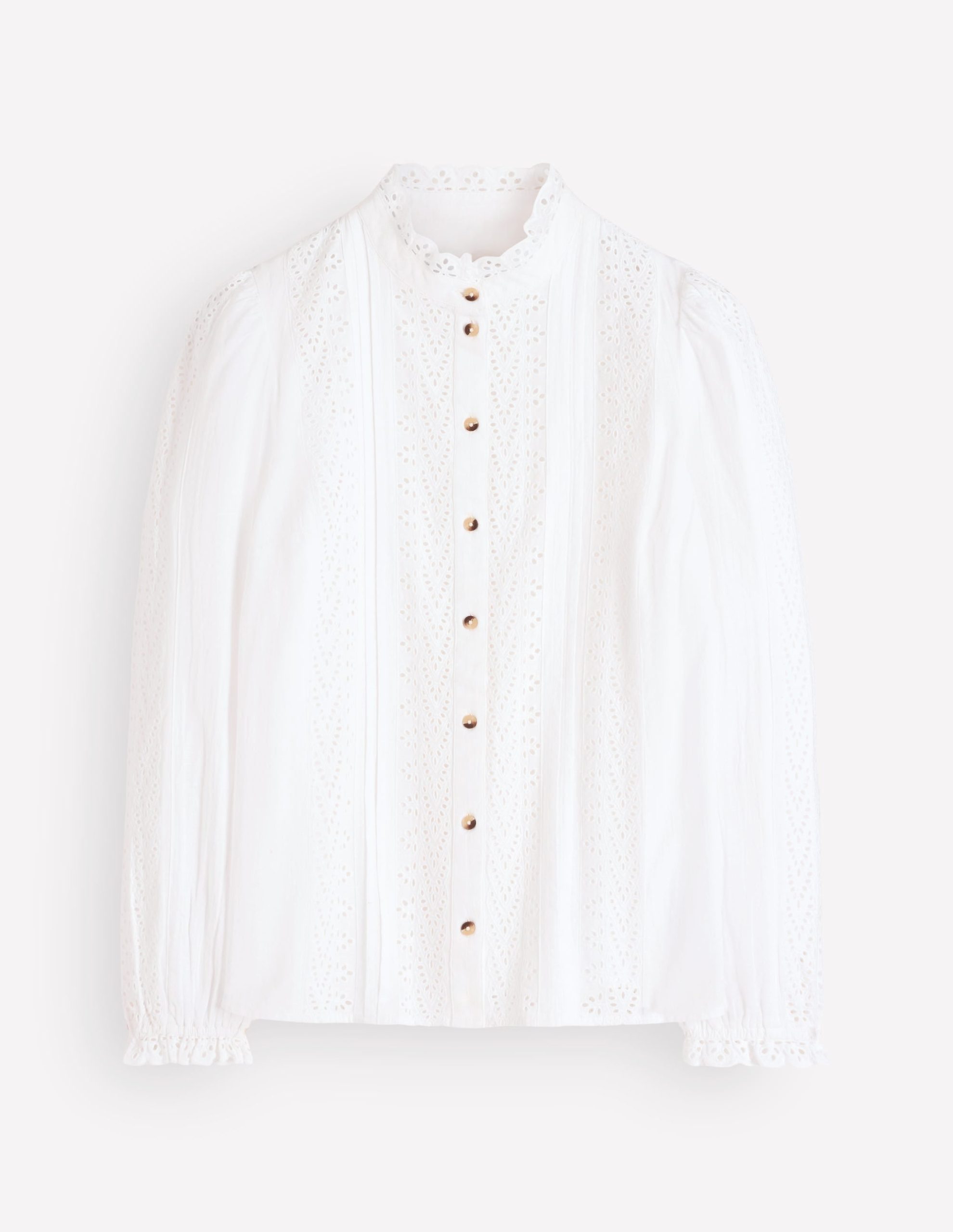 Broderie Cotton Top-Ivory Broderie - Image 5