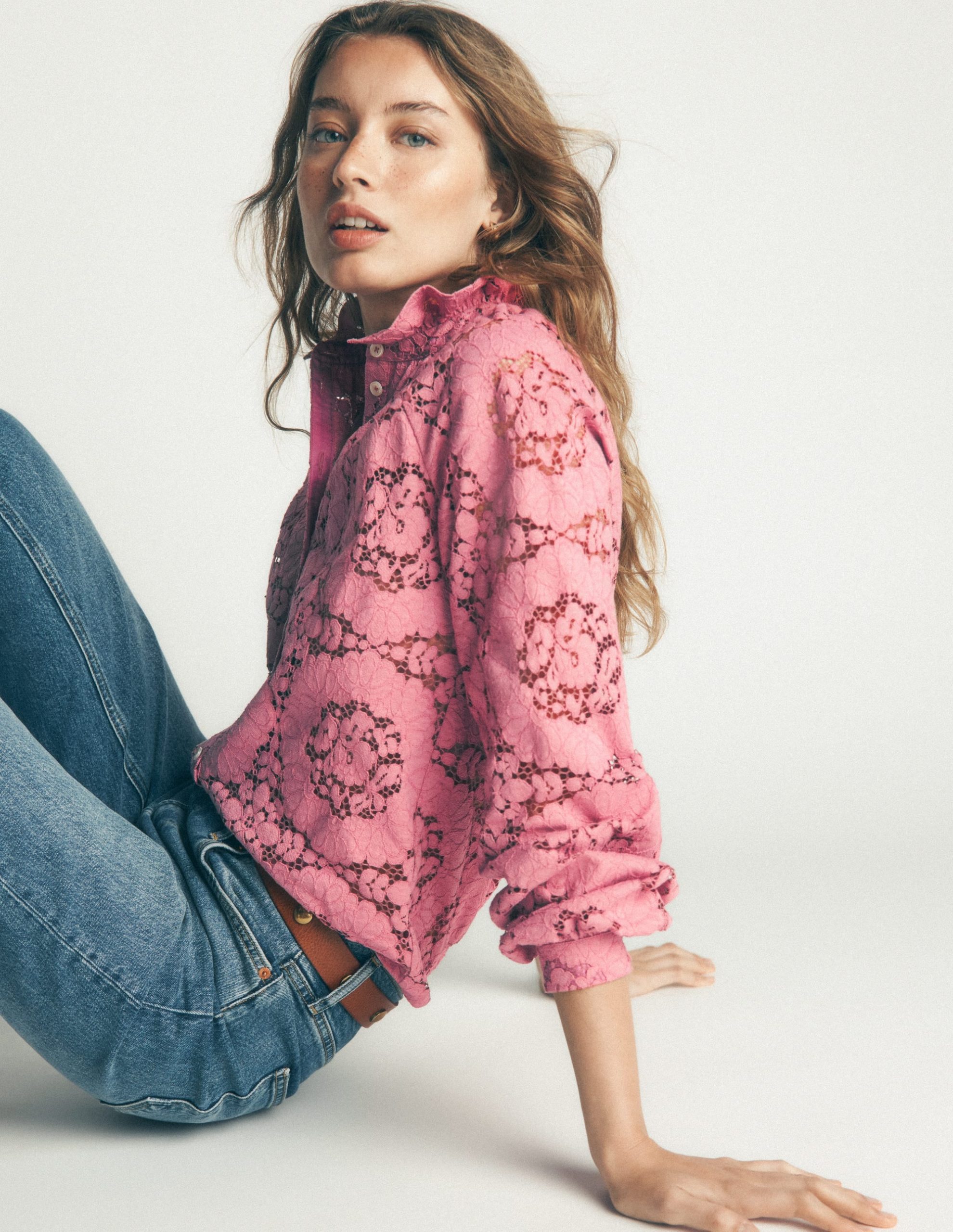 Erica Lace Top-Heather Rose - Image 5