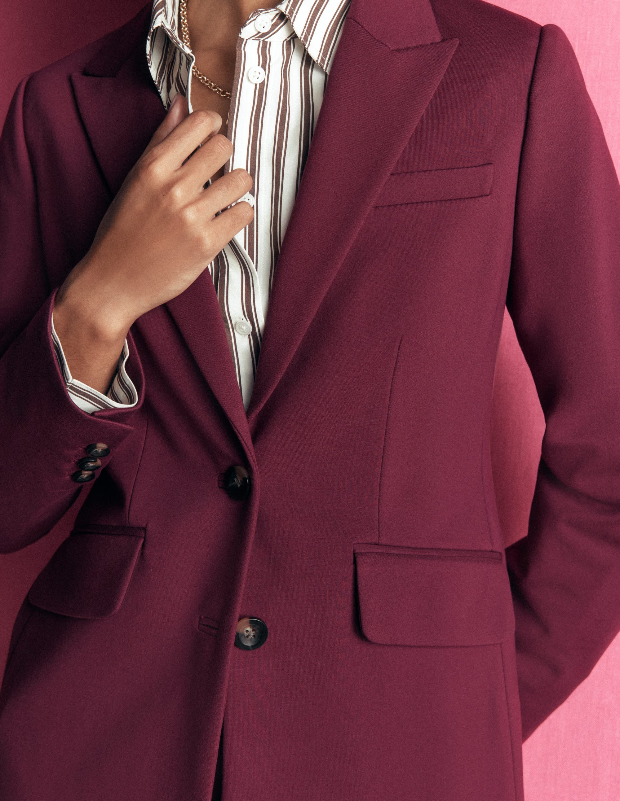 Stamford Ponte Blazer-Deep Wisteria - Image 3