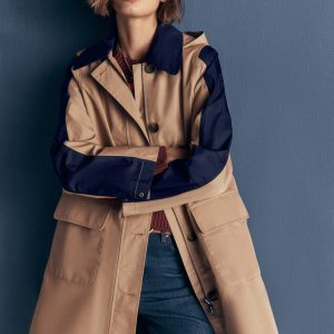Colour block Raincoat-Amphora