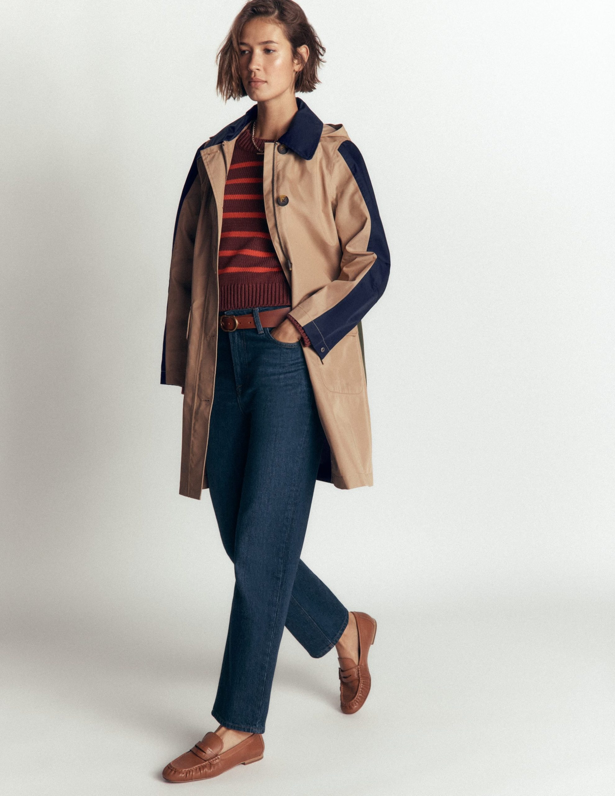 Colour block Raincoat-Amphora - Image 3