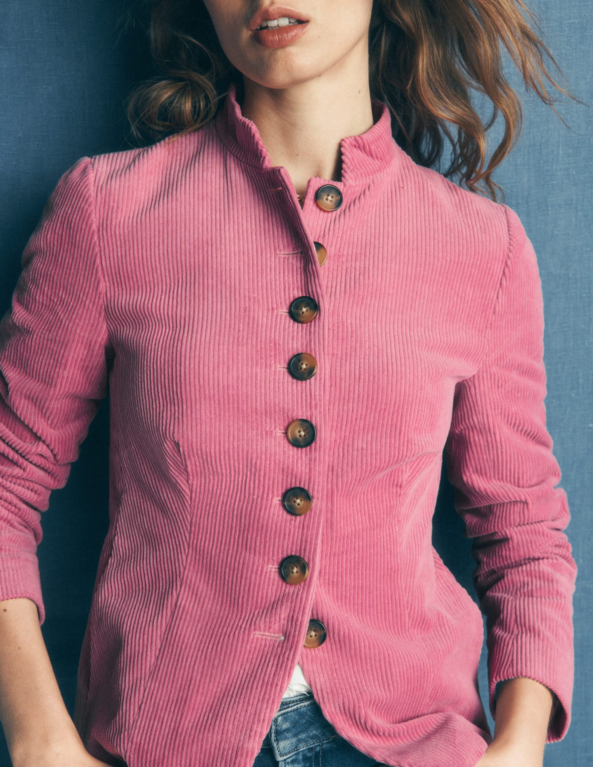 Hereford Military Cord Jacket-Pink Heather - Image 2