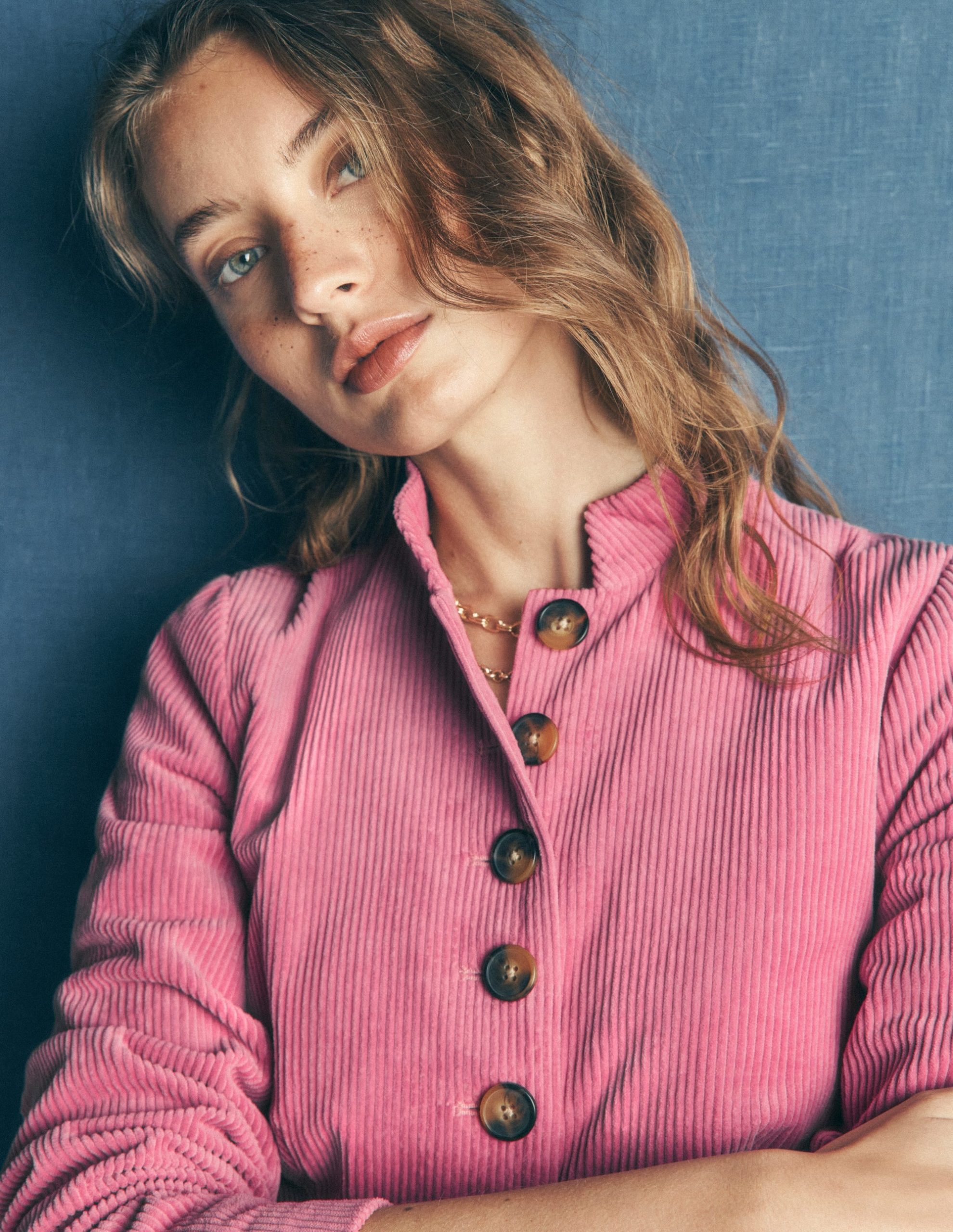 Hereford Military Cord Jacket-Pink Heather - Image 3