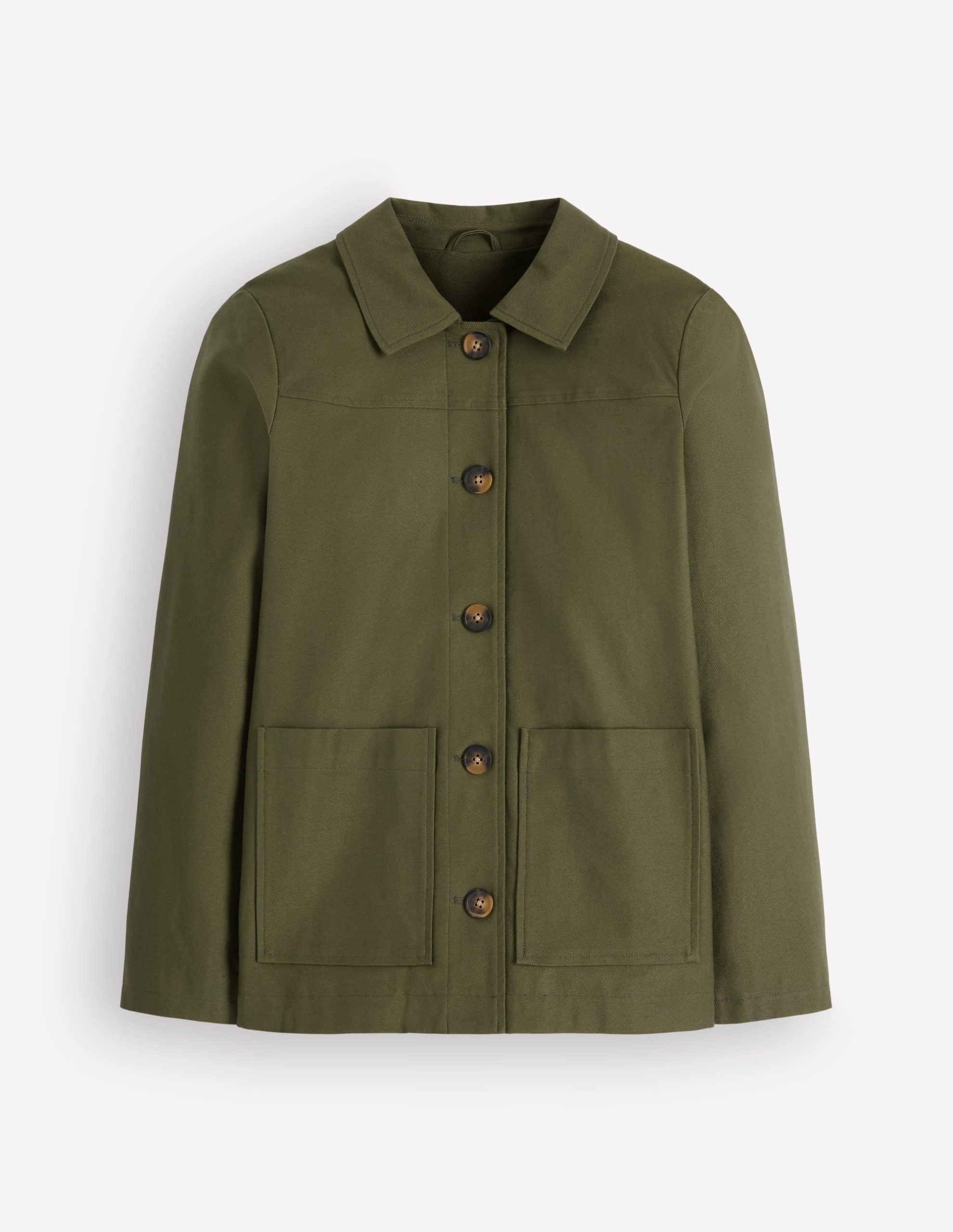 Fife Cotton Chore Jacket-Khaki Embellished - Image 7