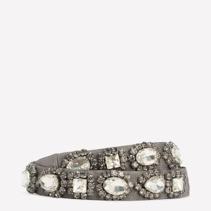 Embellished Belt-Clear Jewel