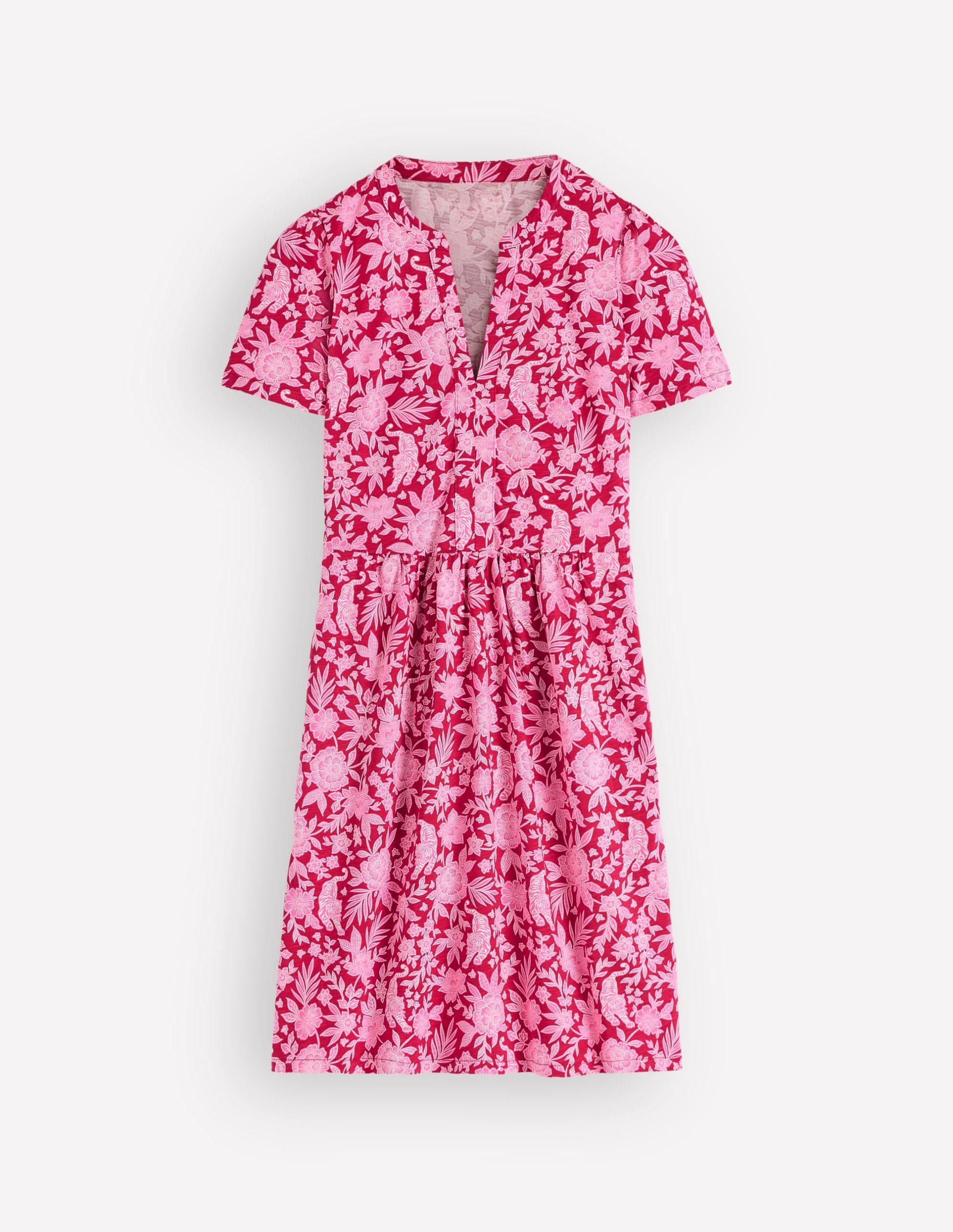 Naomi Short Sleeve Dress-Pomegranate. Tigers Paradise - Image 5