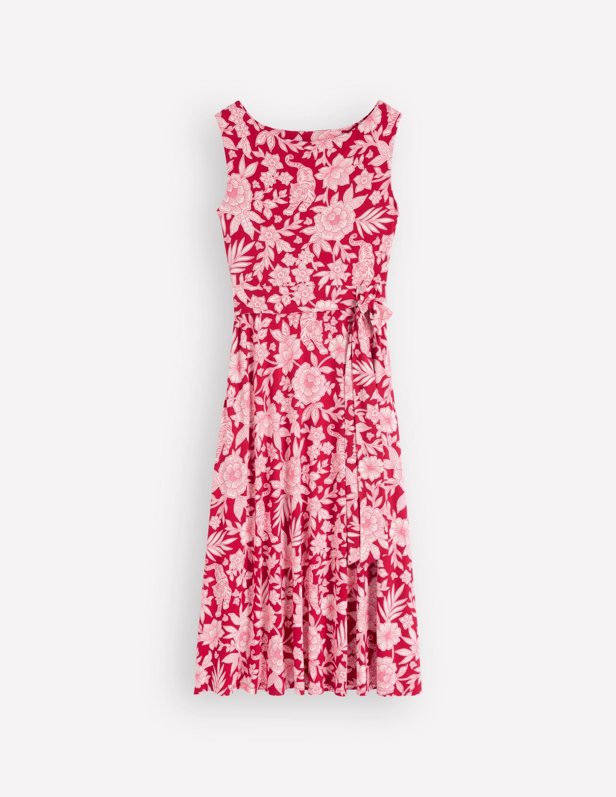 Tamsin Jersey Midi Dress-Spicy Red. Tigers Paradise - Image 5