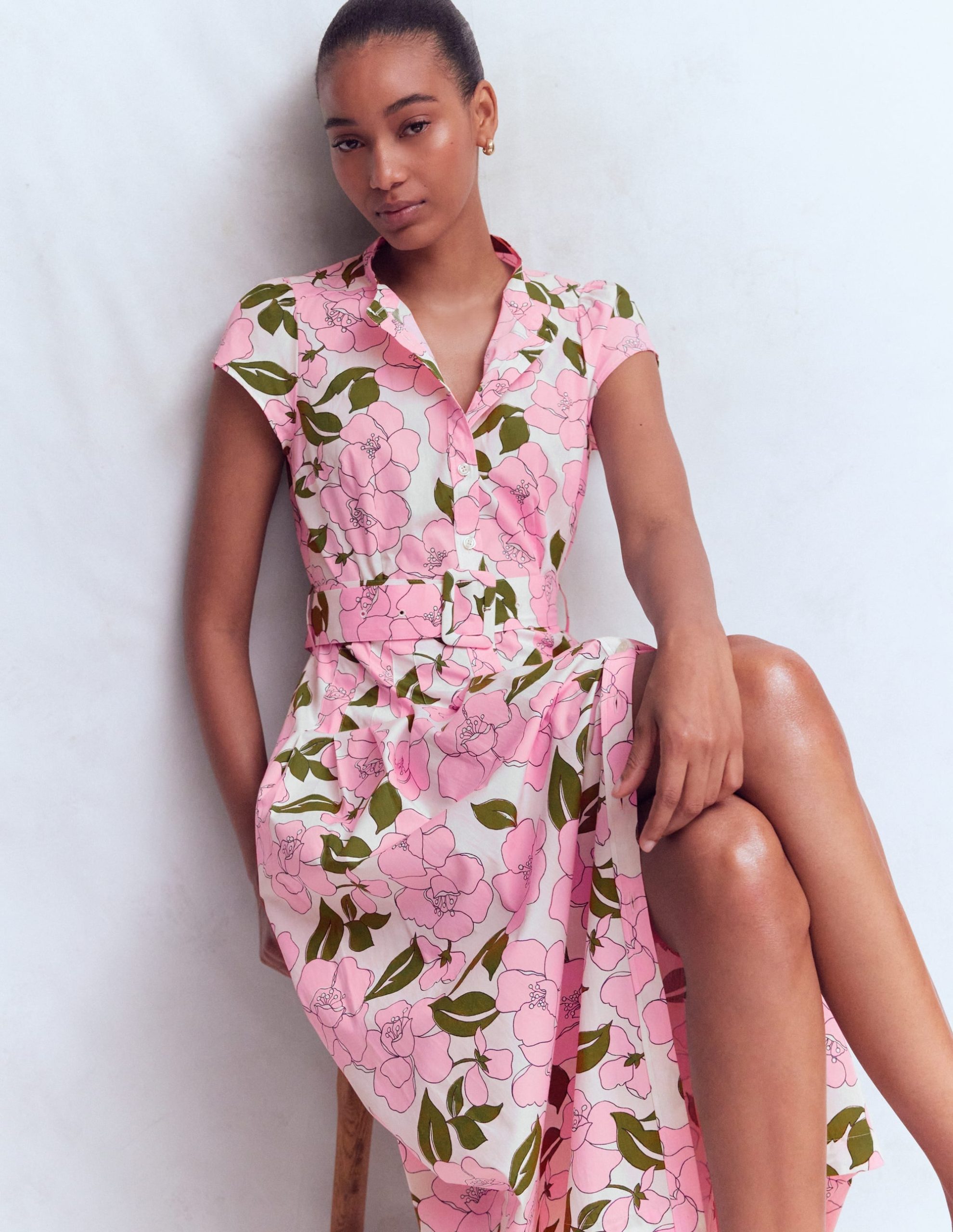 Arabella Cotton Maxi Dress-Pink Radiant Bloom - Image 2