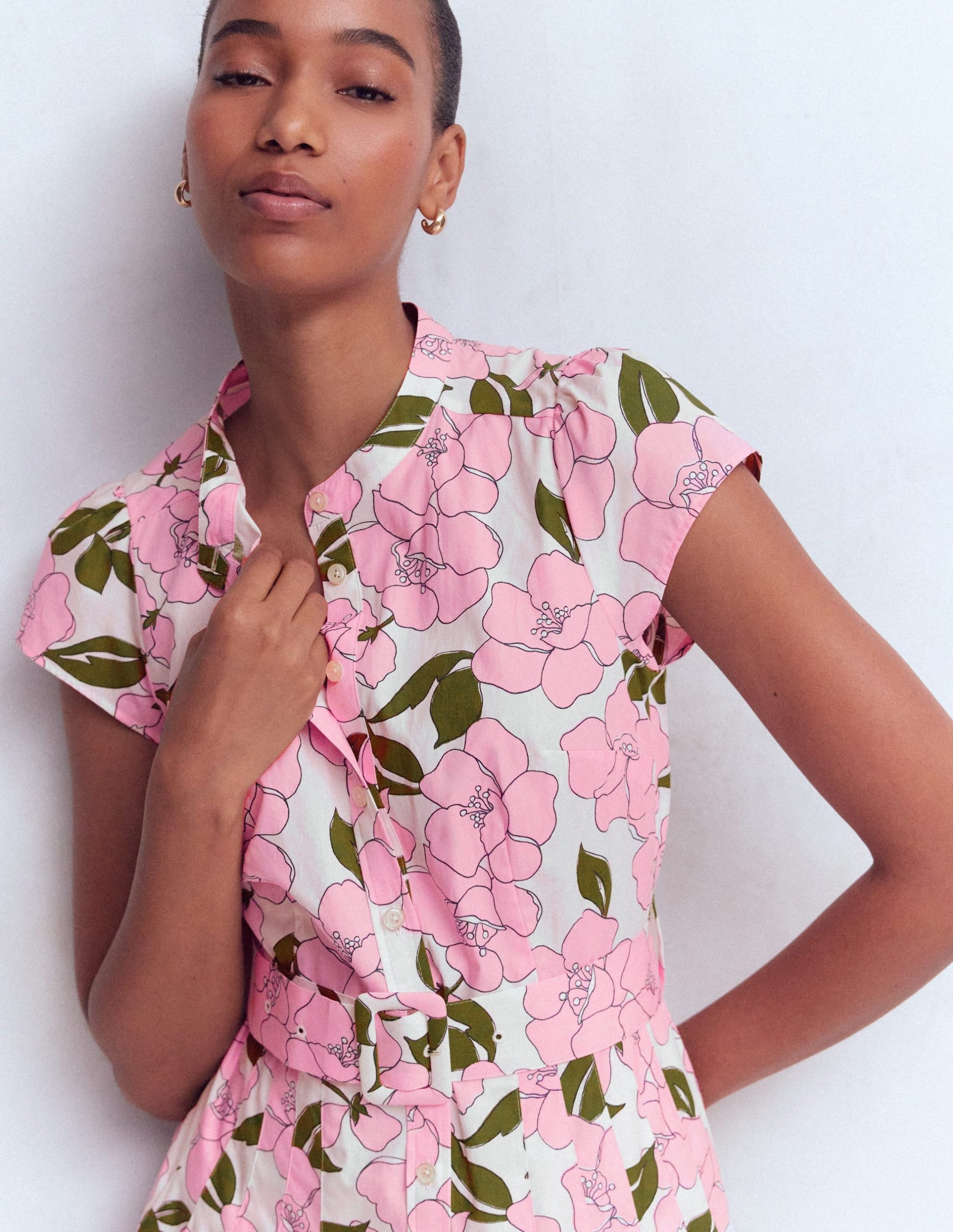 Arabella Cotton Maxi Dress-Pink Radiant Bloom - Image 3