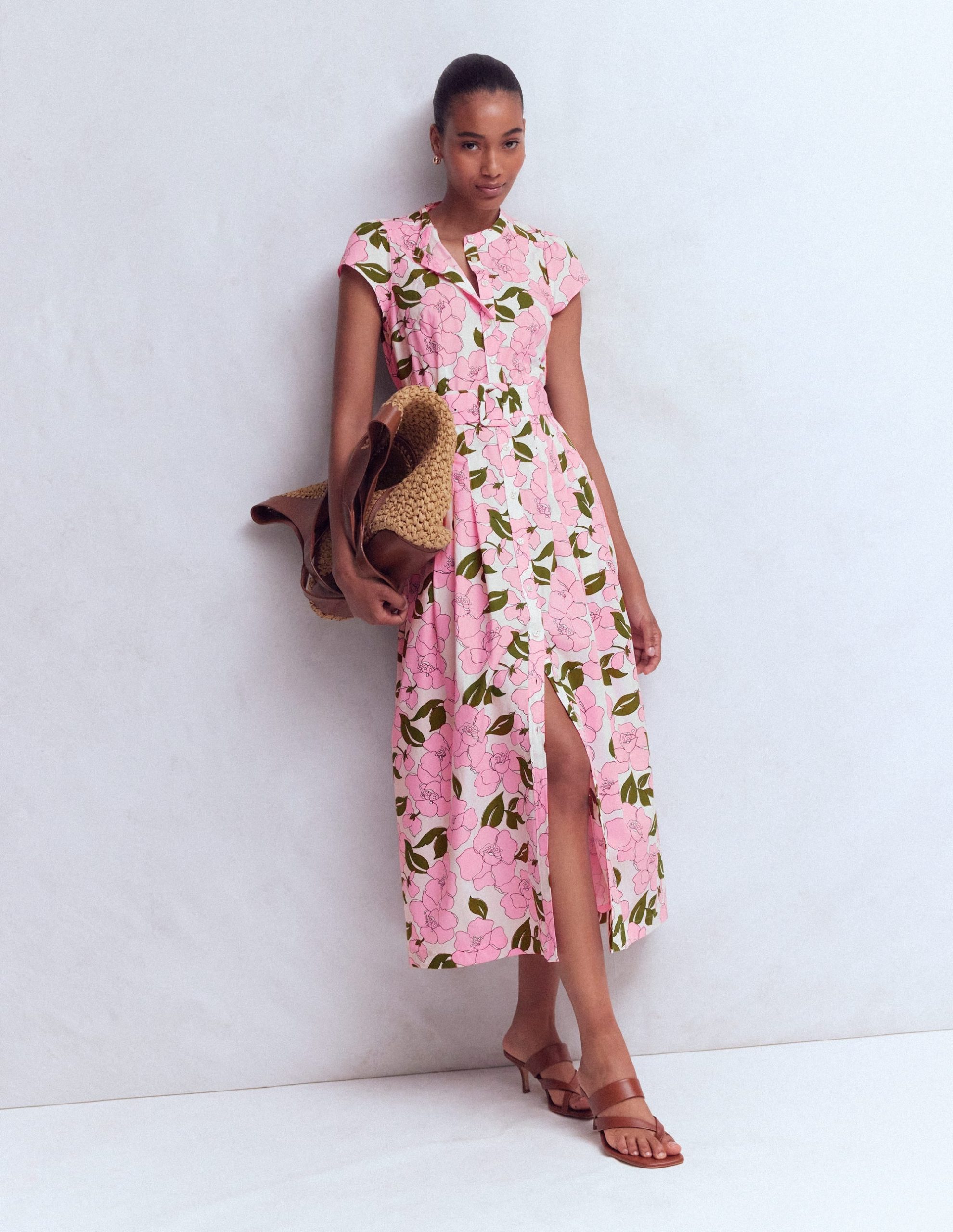 Arabella Cotton Maxi Dress-Pink Radiant Bloom - Image 5