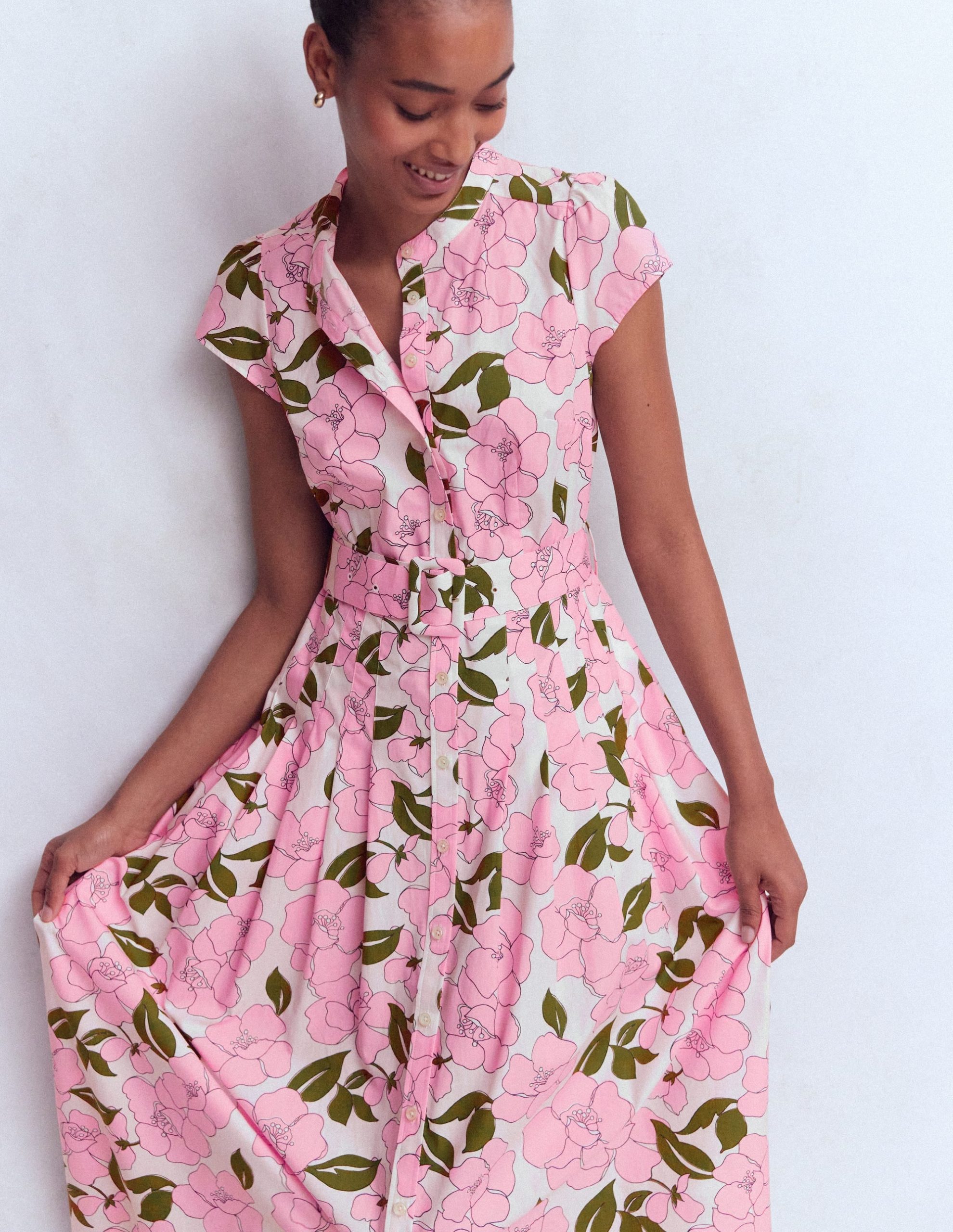 Arabella Cotton Maxi Dress-Pink Radiant Bloom - Image 6