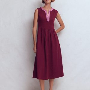 May Jersey Midi Dress-Deep Wisteria