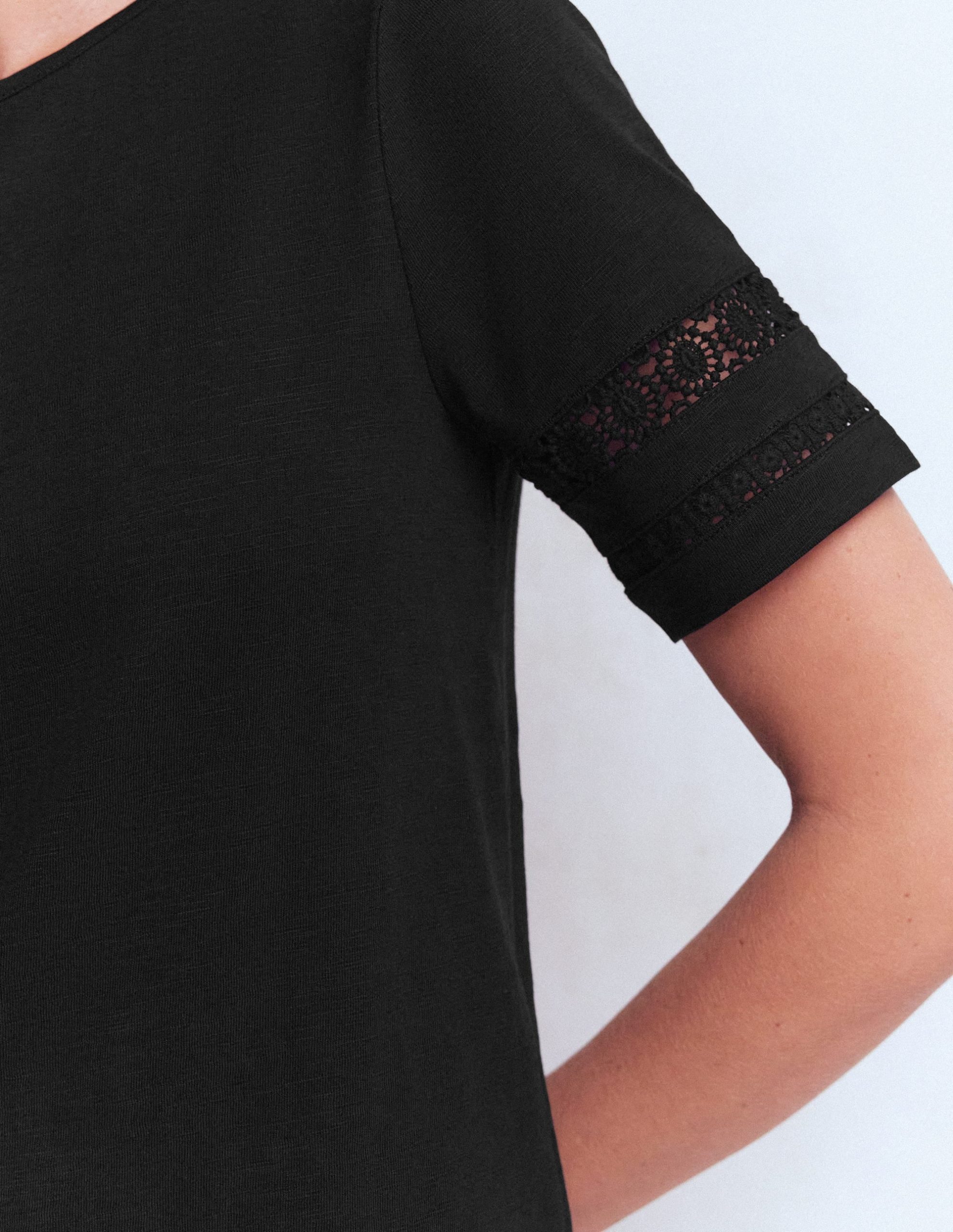 Hattie Jersey T-shirt Dress-Black - Image 2