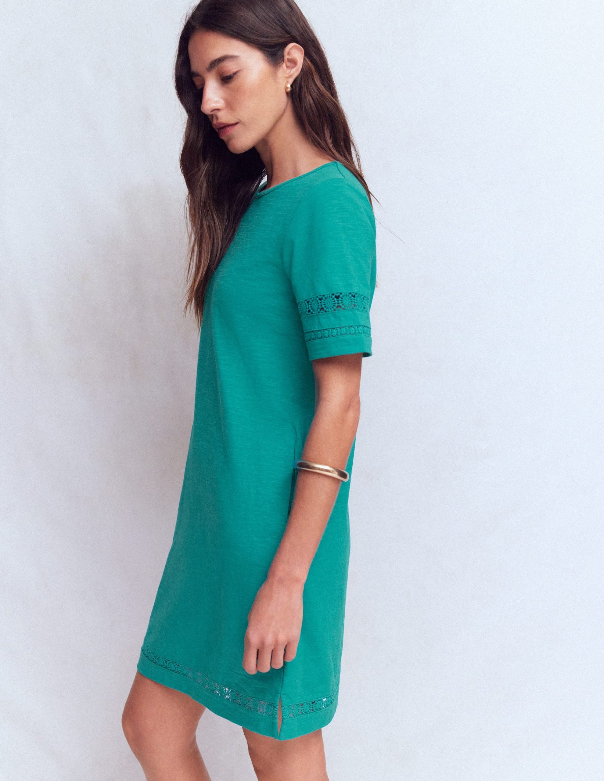 Hattie Jersey T-shirt Dress-Glaze Blue - Image 2