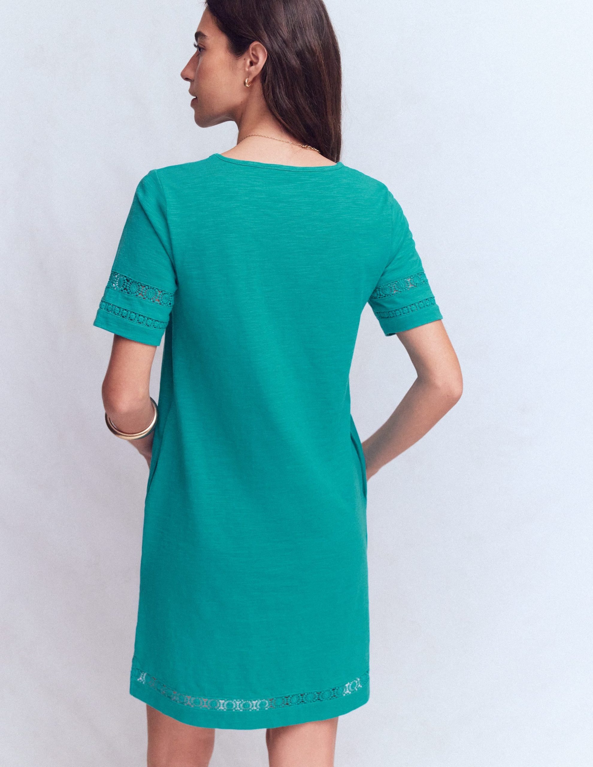 Hattie Jersey T-shirt Dress-Glaze Blue - Image 4