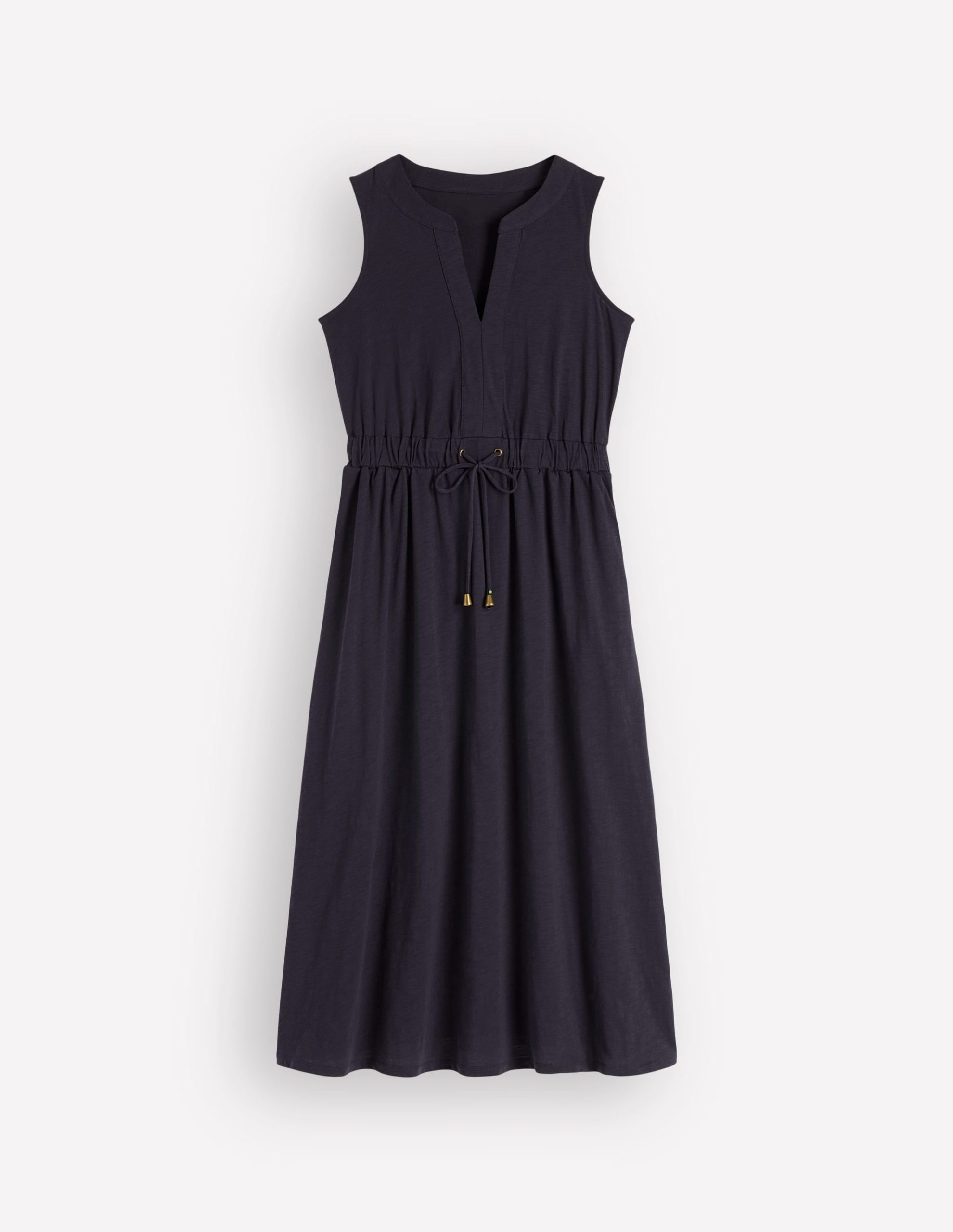 Delphine Midi Sleeveless Dress-Navy - Image 5