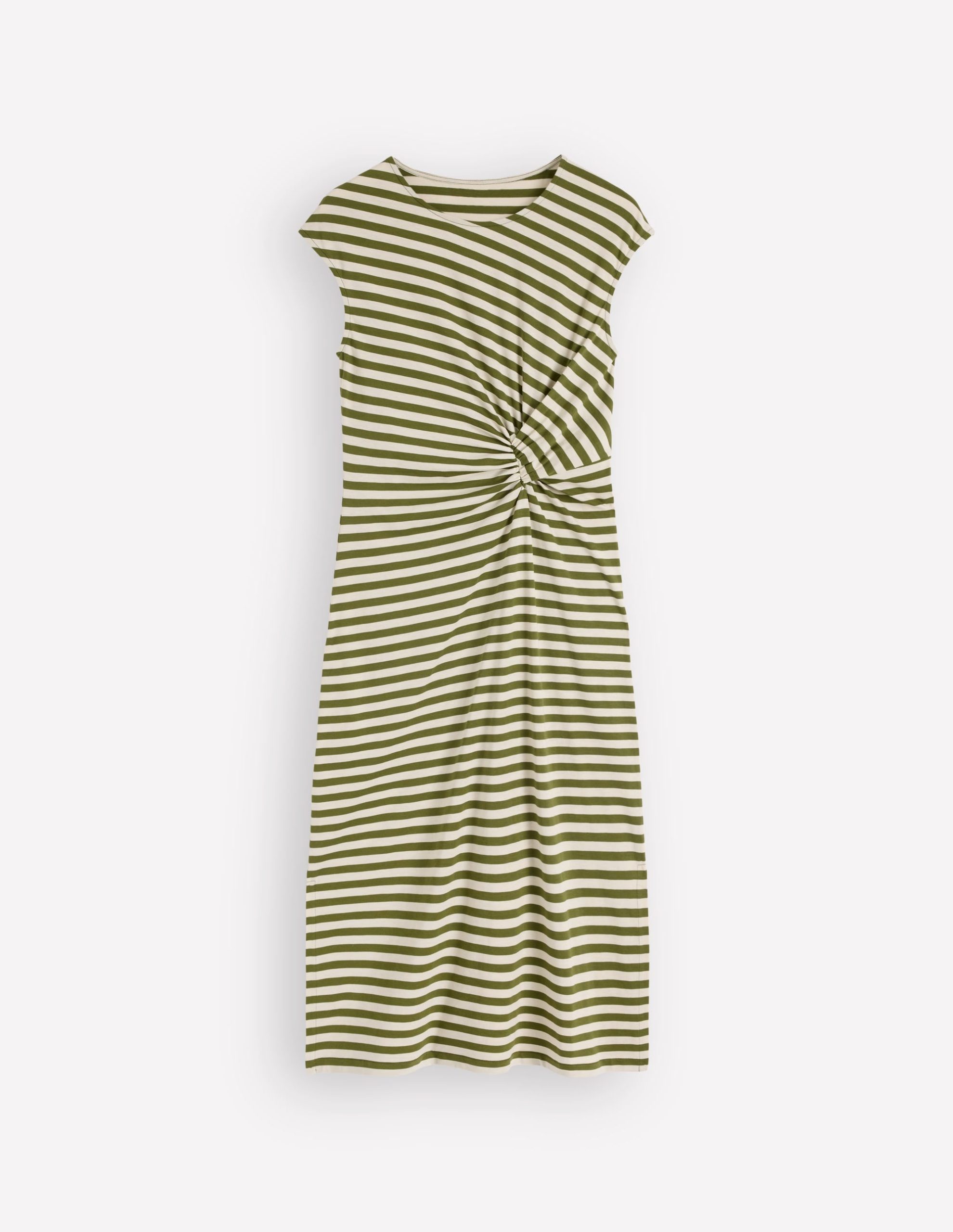 Delilah Twisted Midi Dress-Stripe - Image 6