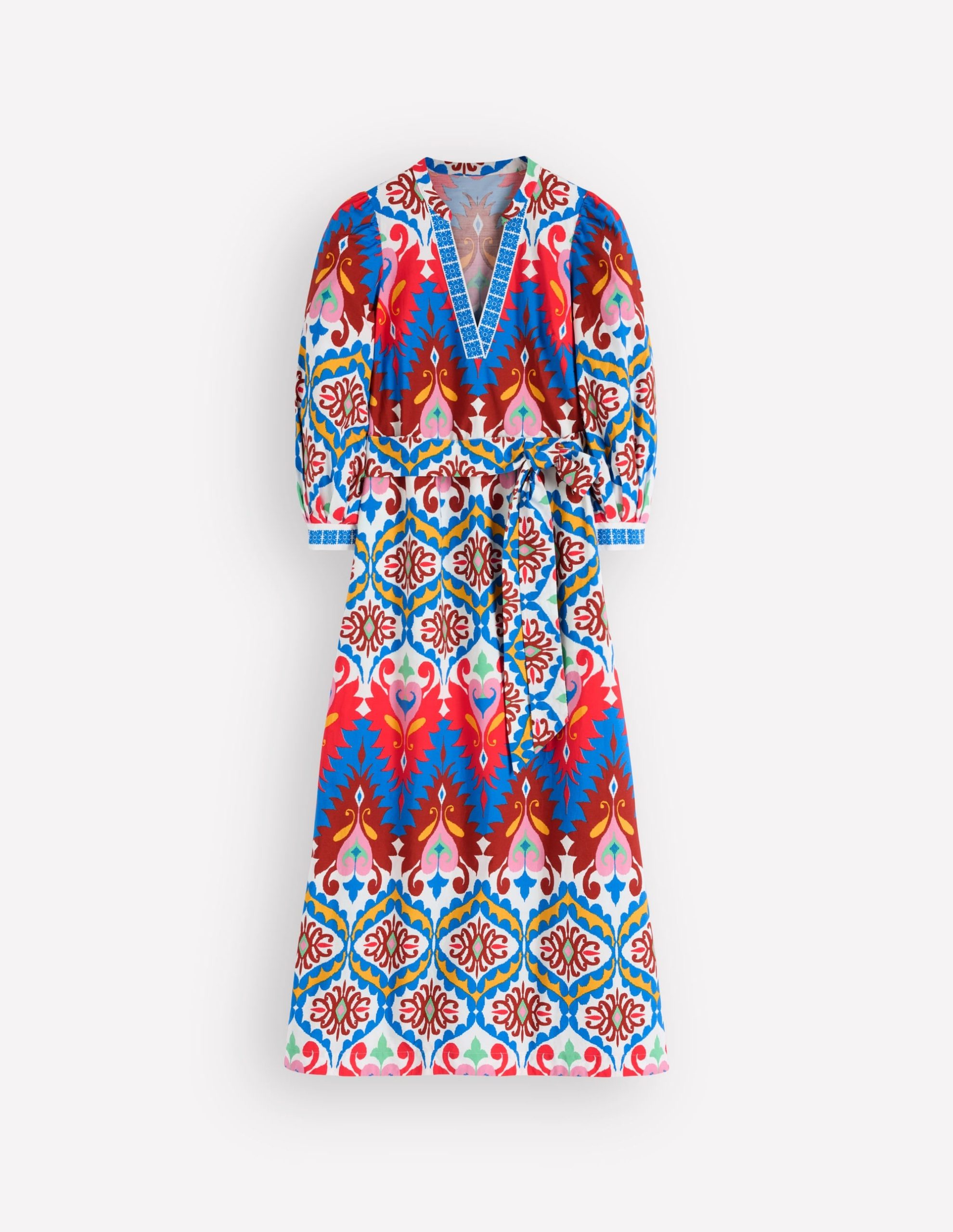 Octavia Cotton Dress-Multi Ikat Dream - Image 7