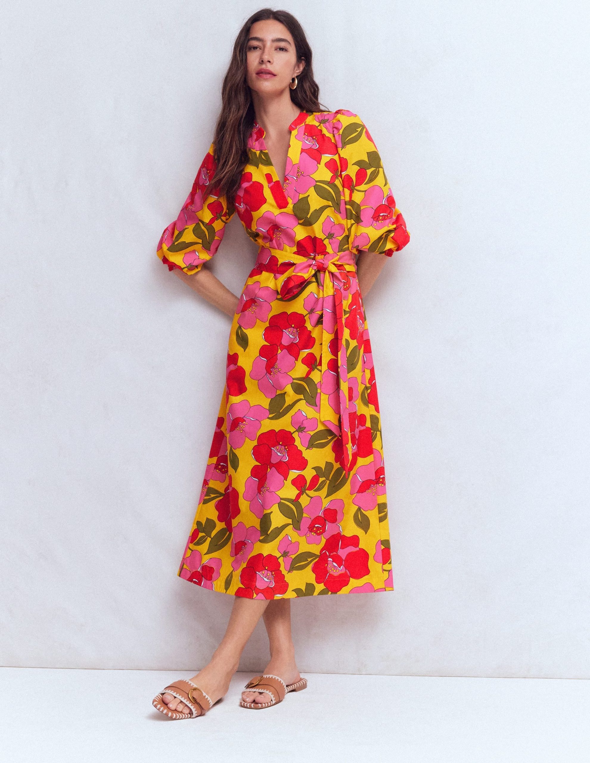 Octavia Cotton Dress-Yellow. Radiant Bloom - Image 2
