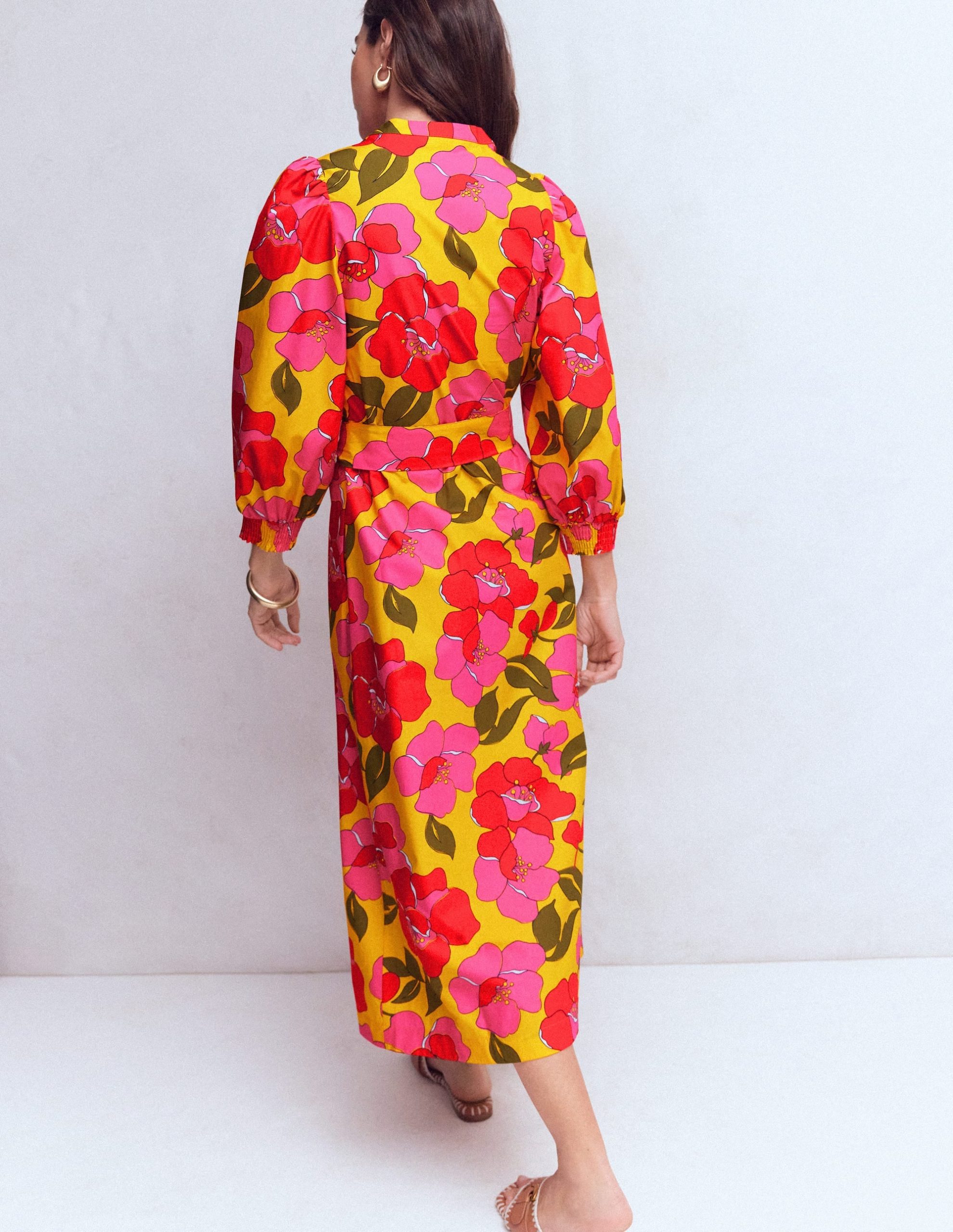 Octavia Cotton Dress-Yellow. Radiant Bloom - Image 4