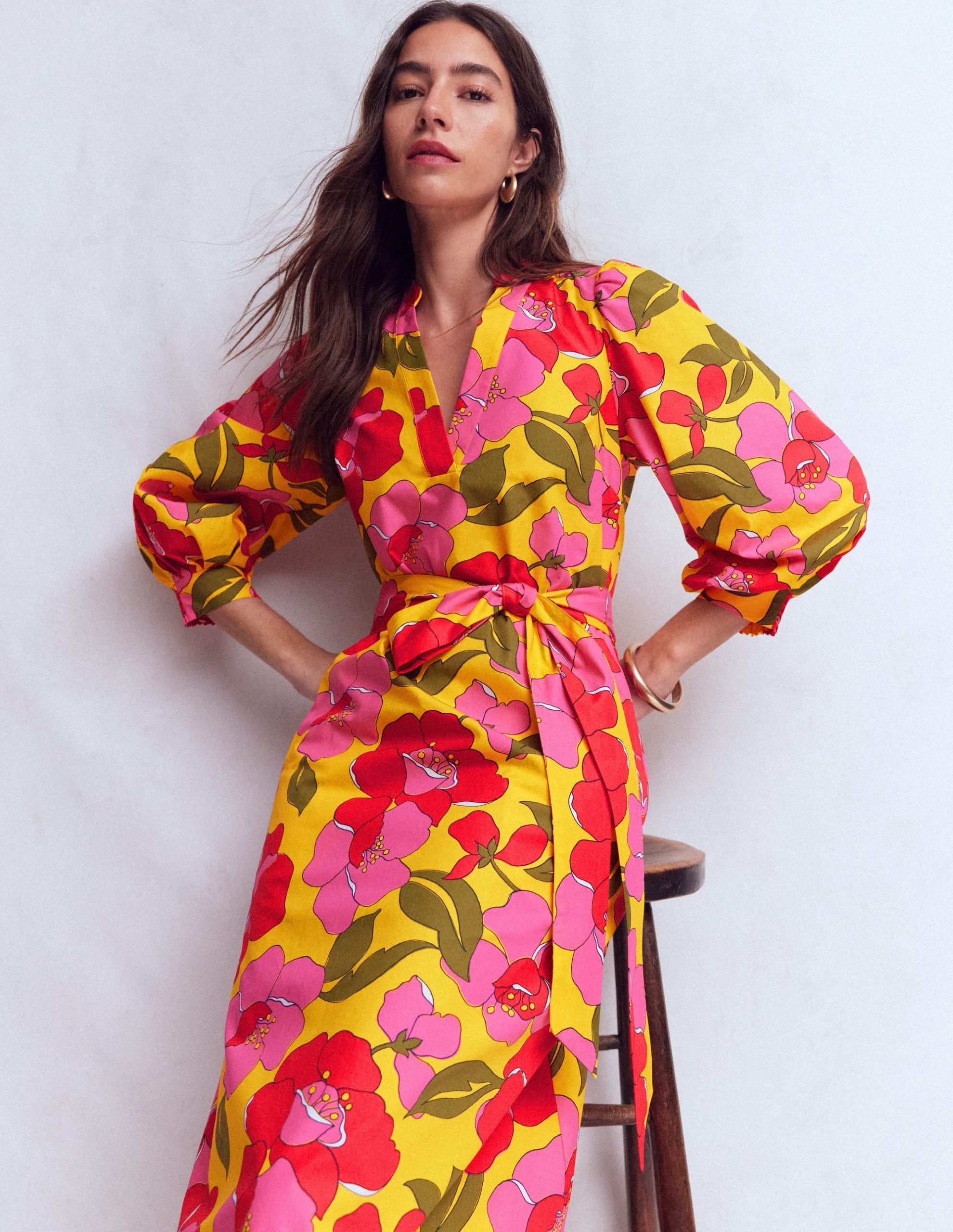 Octavia Cotton Dress-Yellow. Radiant Bloom - Image 5