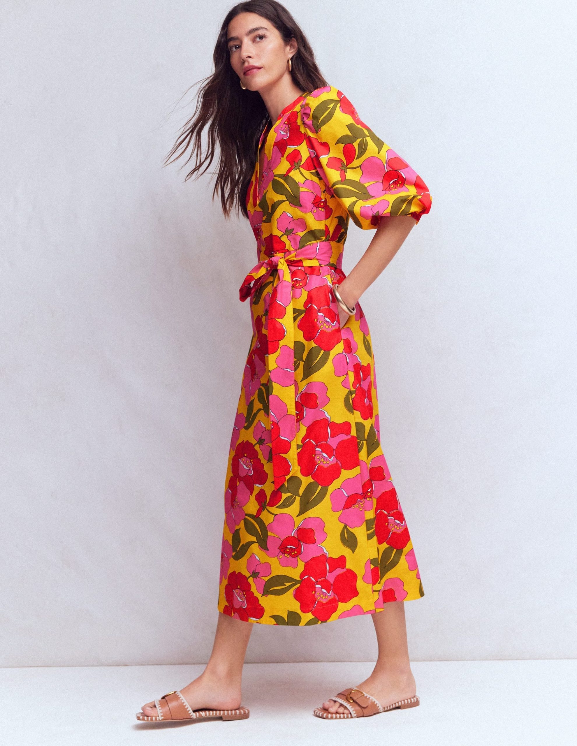 Octavia Cotton Dress-Yellow. Radiant Bloom - Image 7
