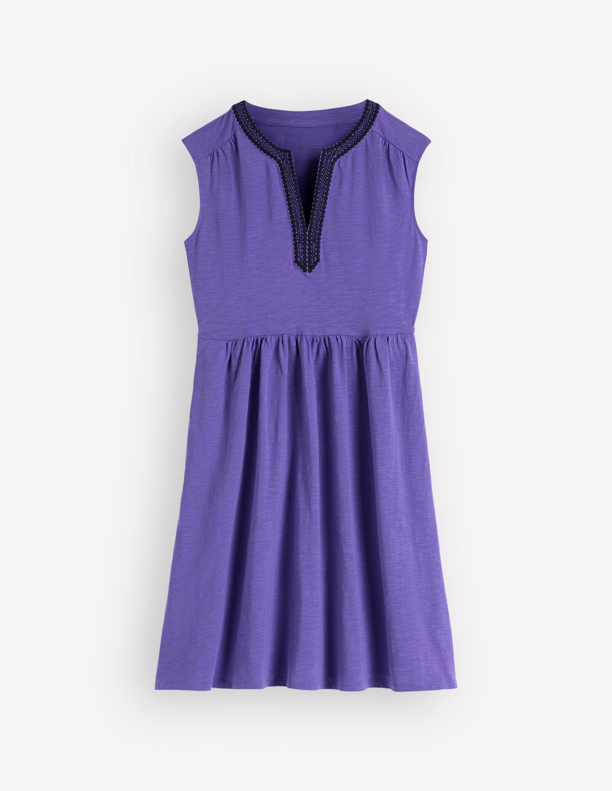 May Embroidered Short Dress-Han Purple - Image 6