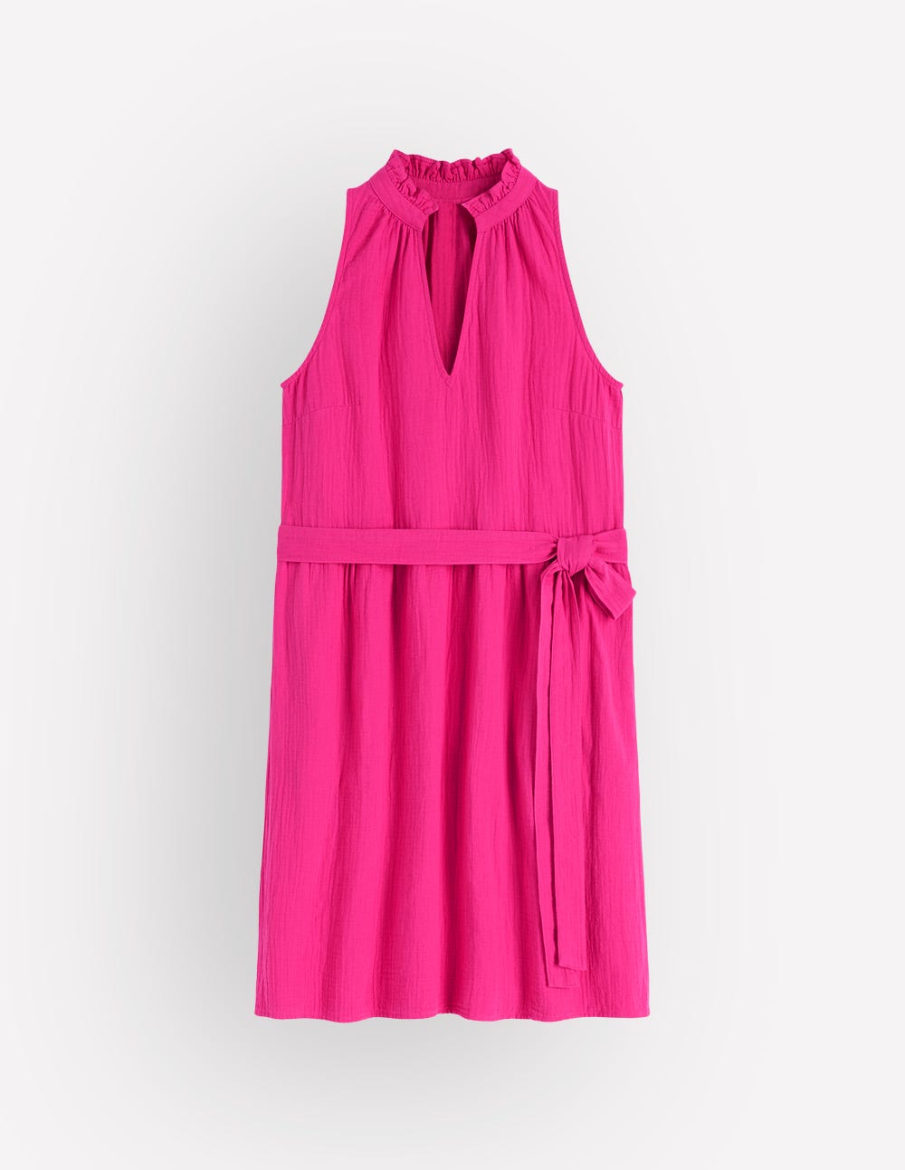 Viv Double Cloth Short Dress-Pink Peony - Image 5