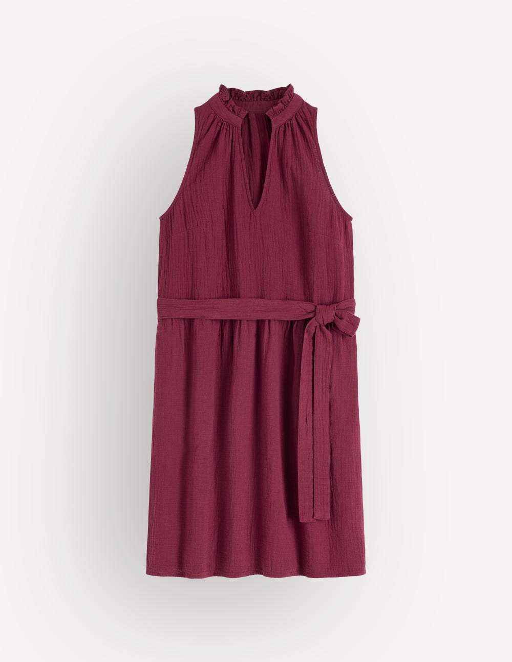 Viv Double Cloth Short Dress-Deep Wisteria - Image 6