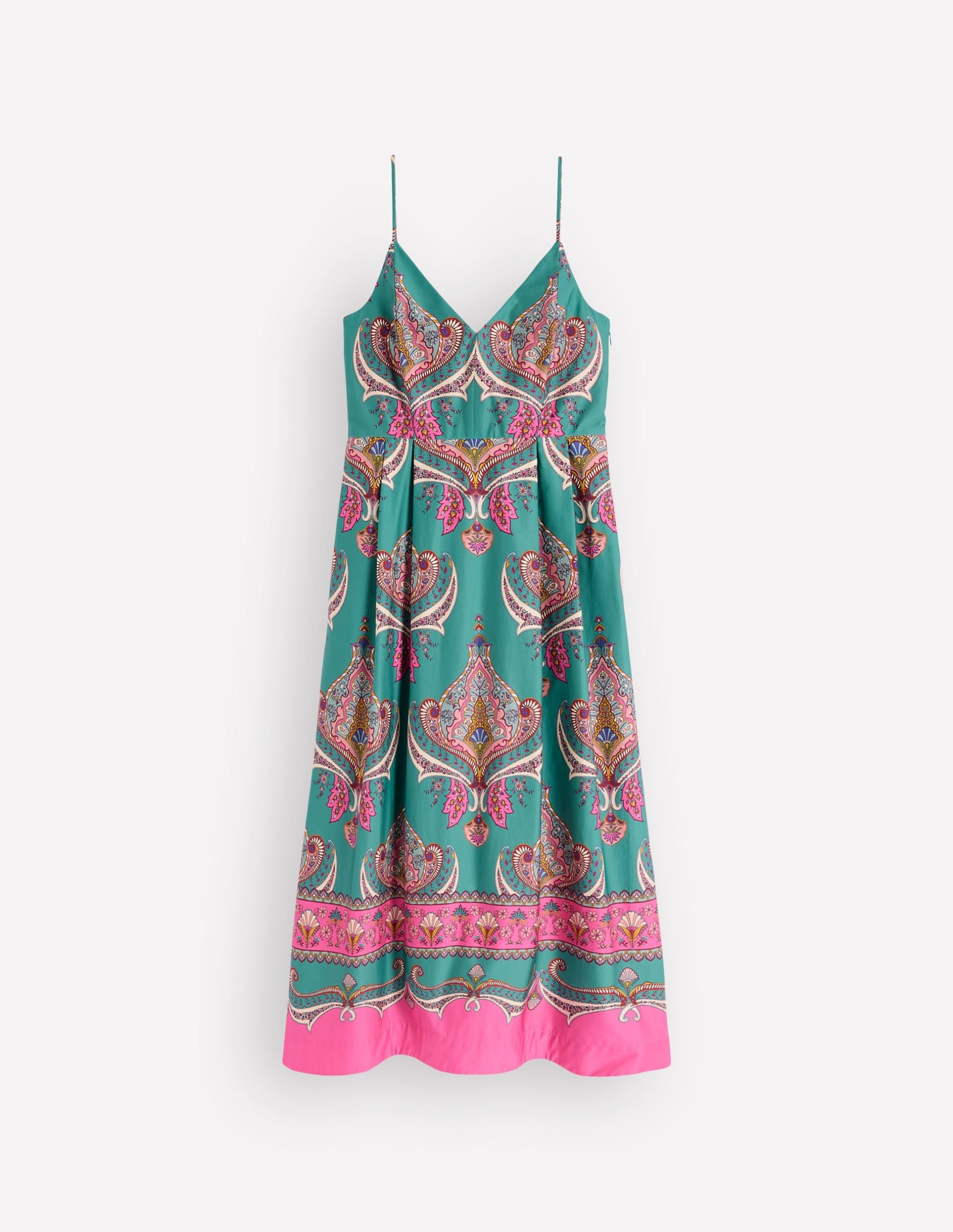 Empire Poplin Occasion Dress-Aurora Blue. Ornamental Charm - Image 6