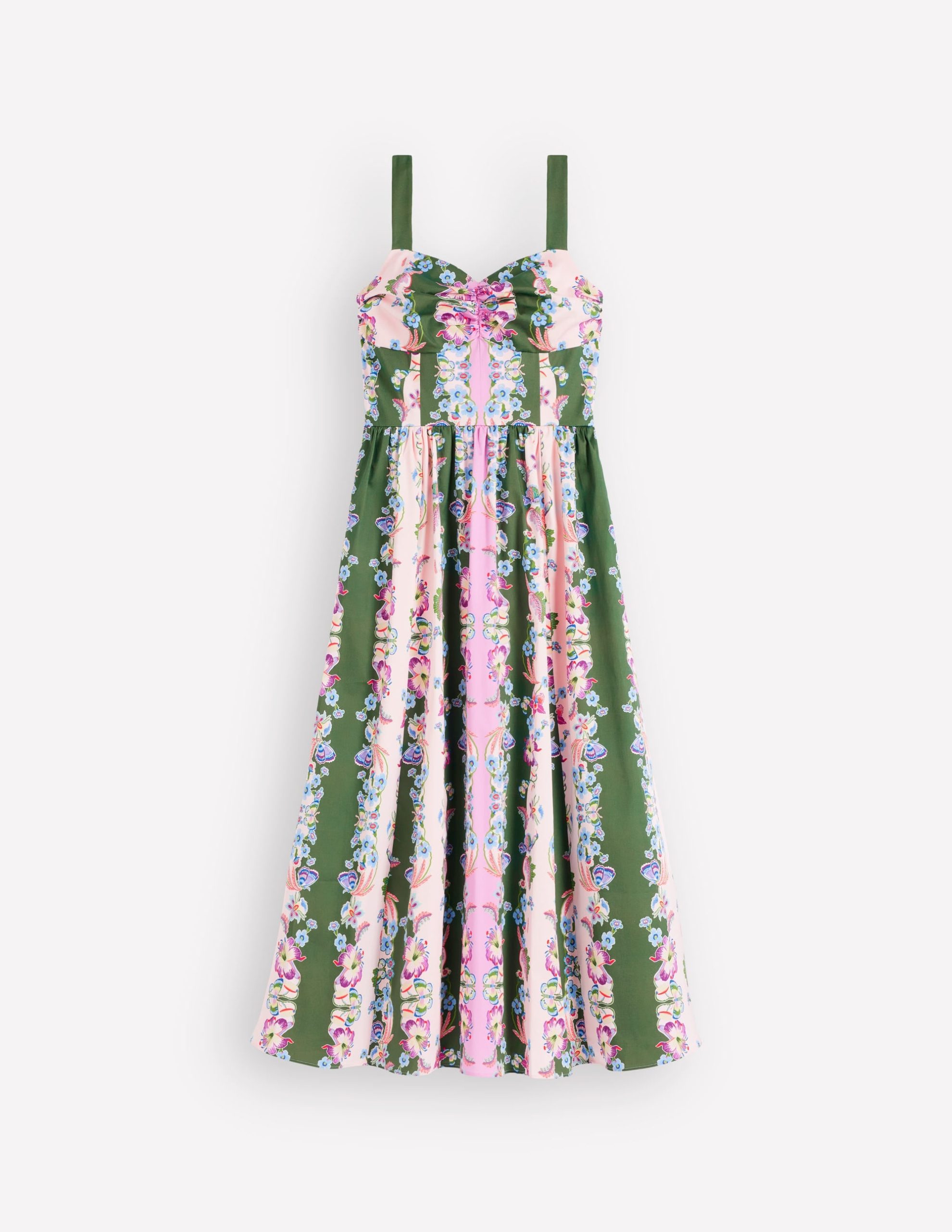 Fit and Flare Midi Dress-Orchid Canopy Stripe - Image 6