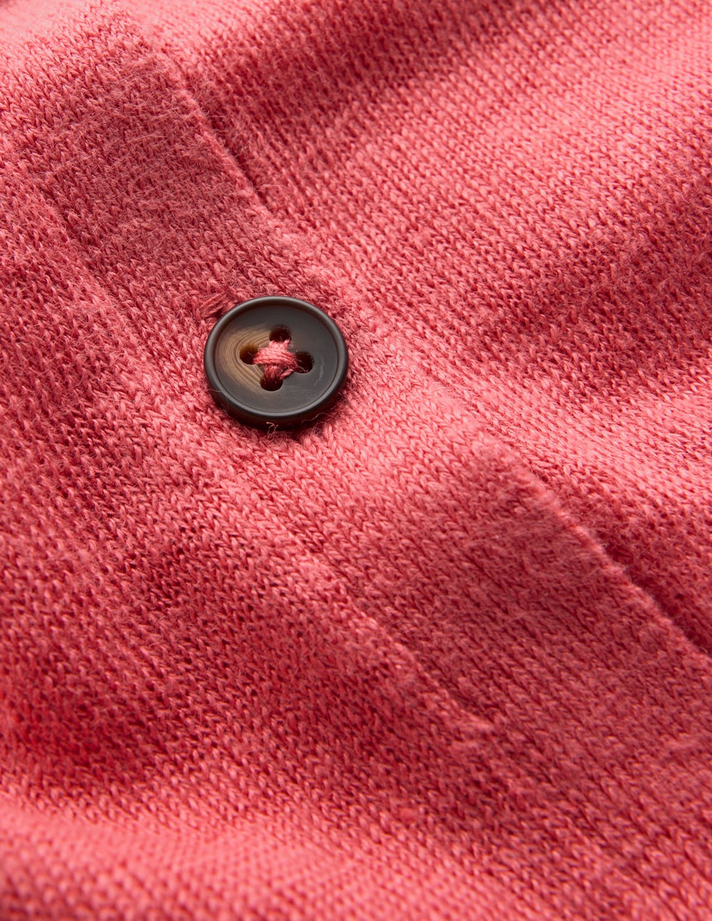 Agnes Collar Linen Cardigan-Coral - Image 6