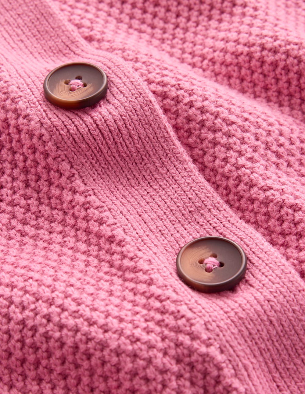 Hayley Cotton V-neck Cardigan-Dusty Rose - Image 6